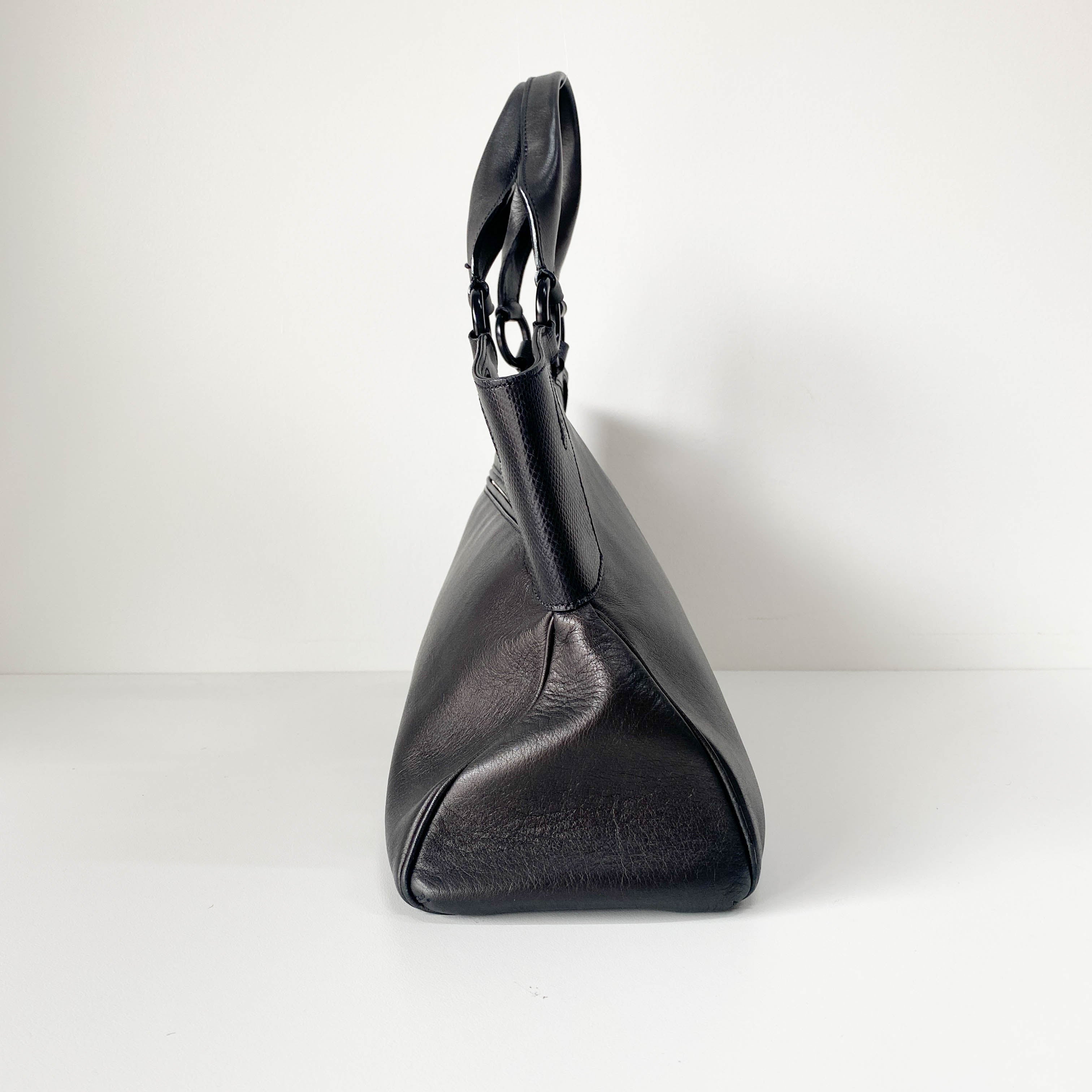 Marcello Black Calfskin Leather Handbag