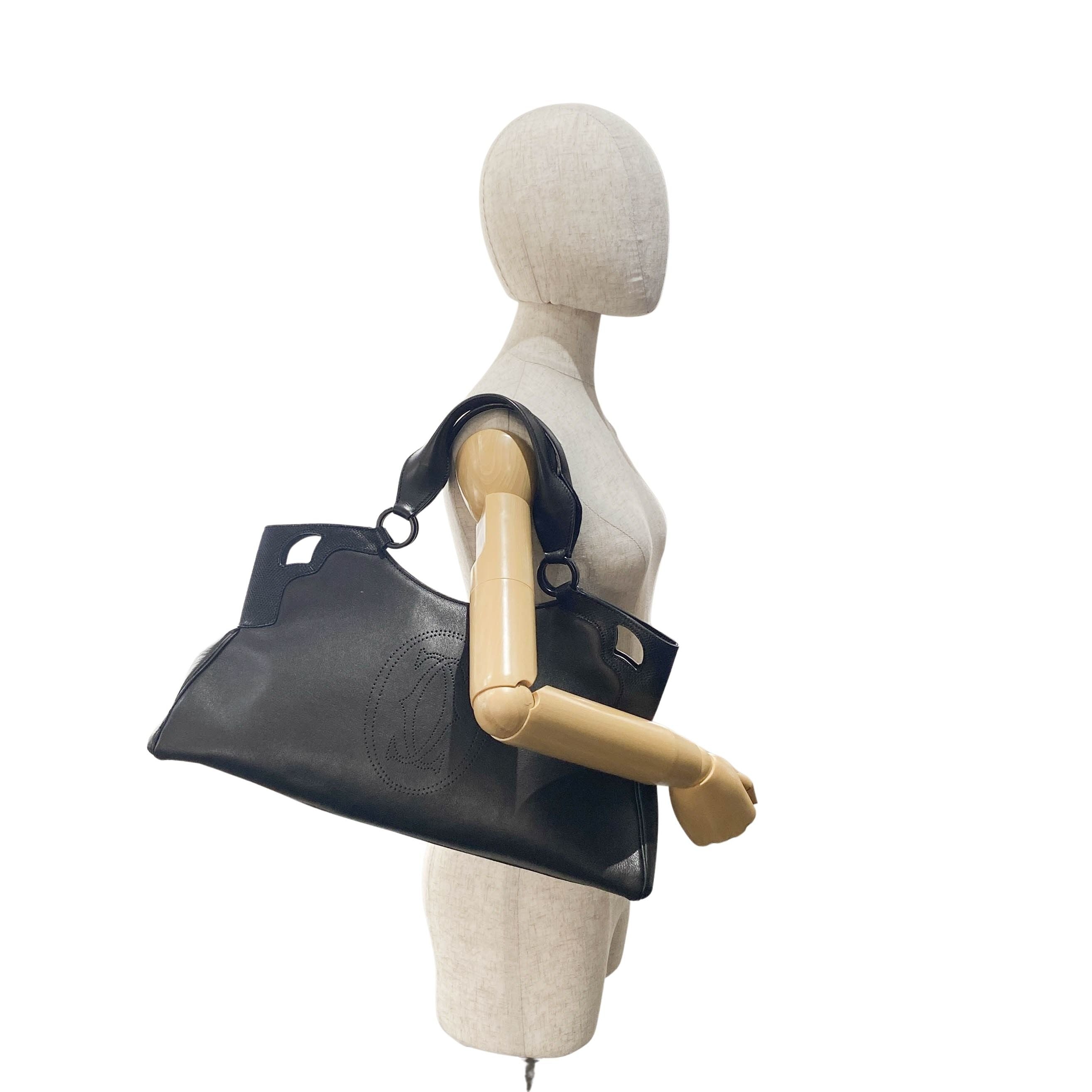 Marcello Black Calfskin Leather Handbag
