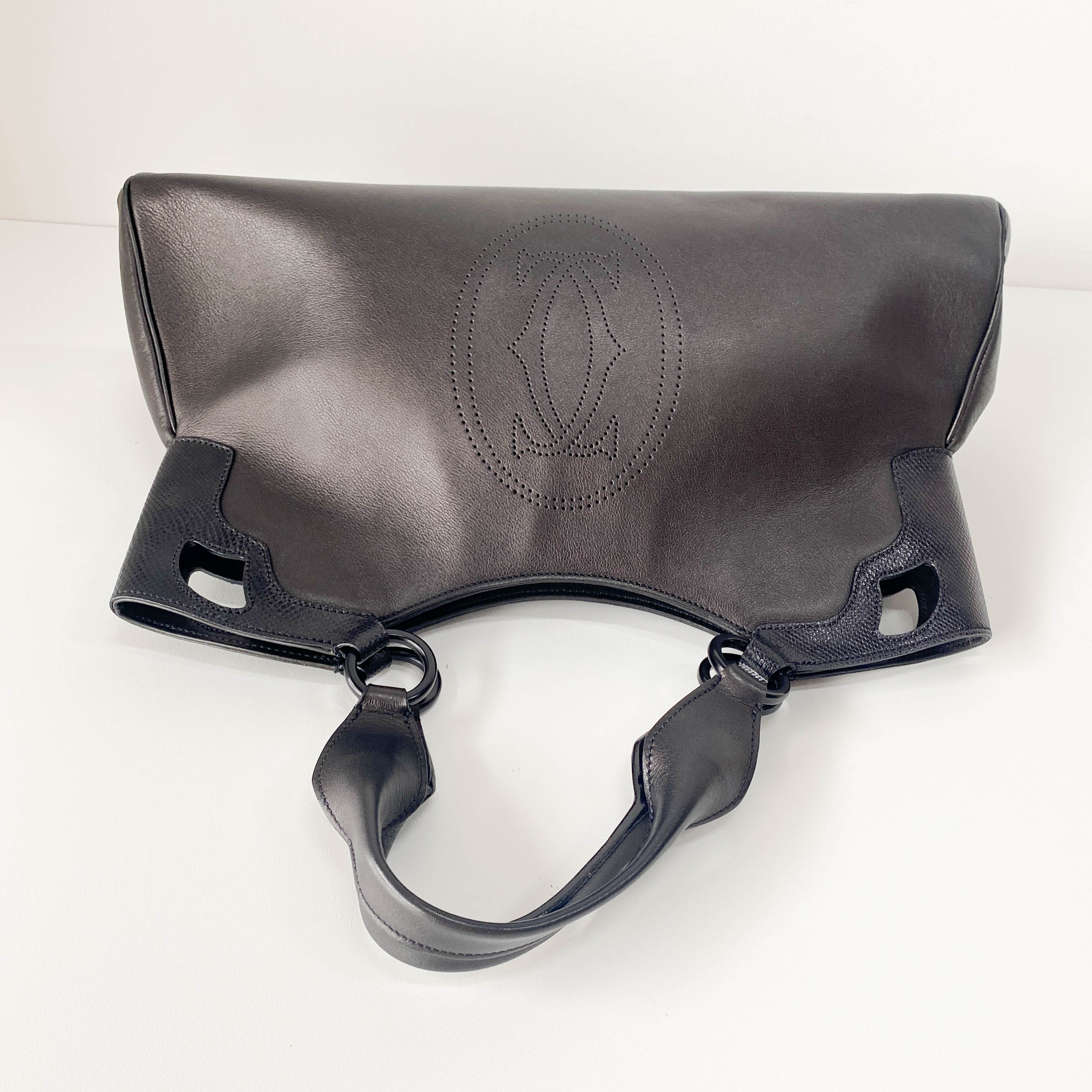 Marcello Black Calfskin Leather Handbag