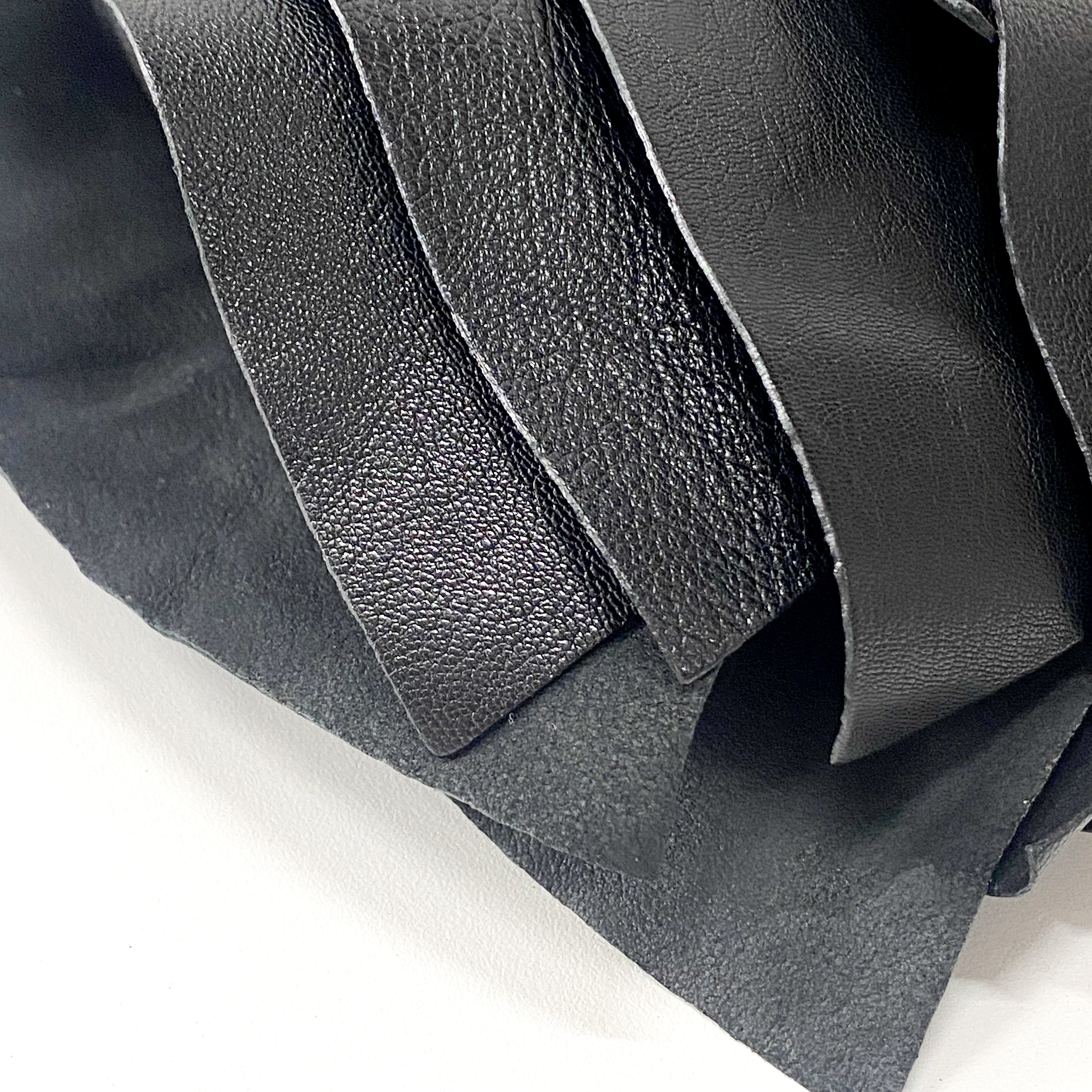 Saint-Tropez Black Leather Shoulder Bag