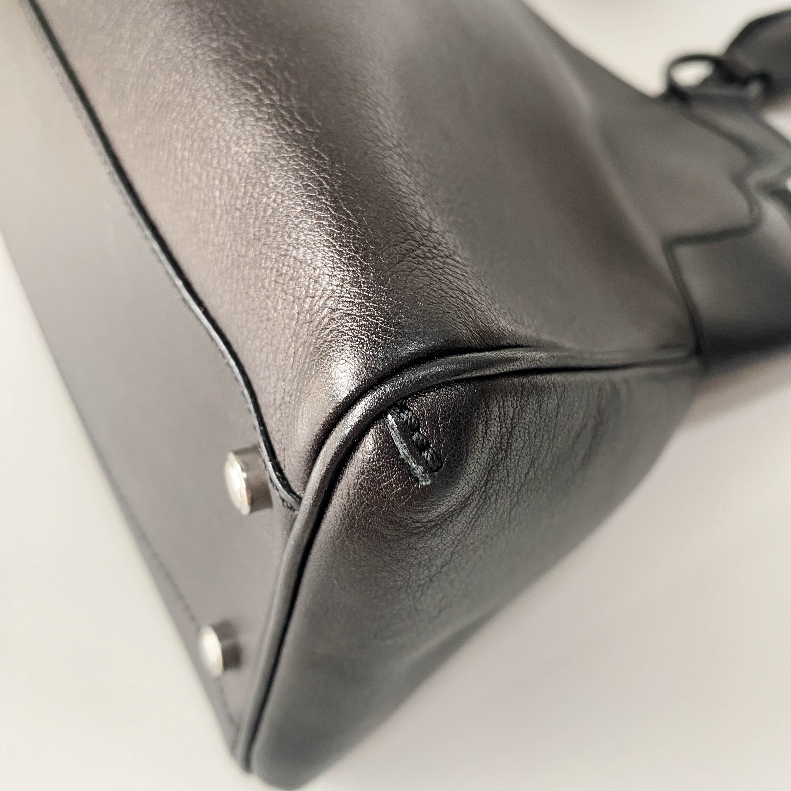 Marcello Black Calfskin Leather Handbag