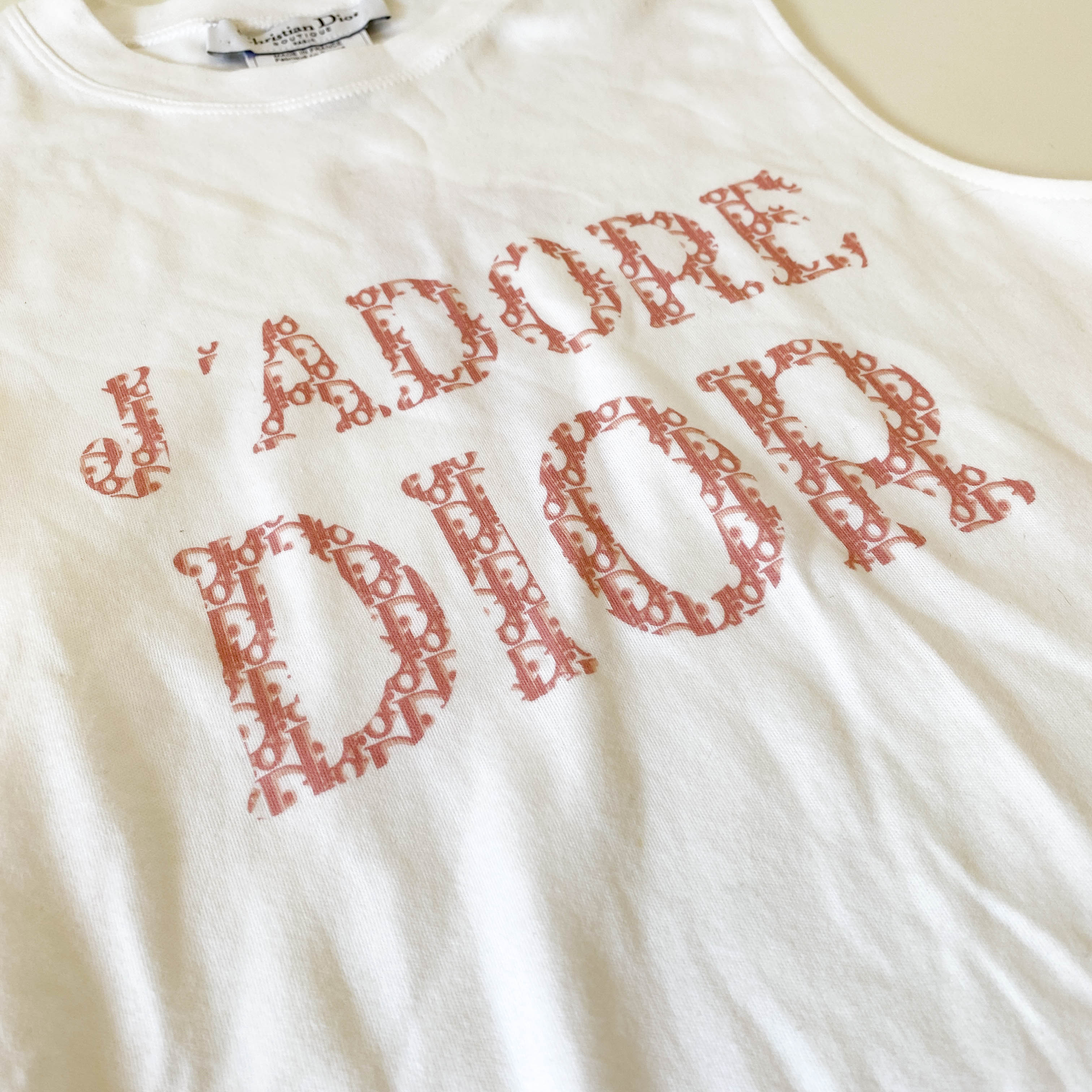 J'ADORE White T-Shirt SIZE 6