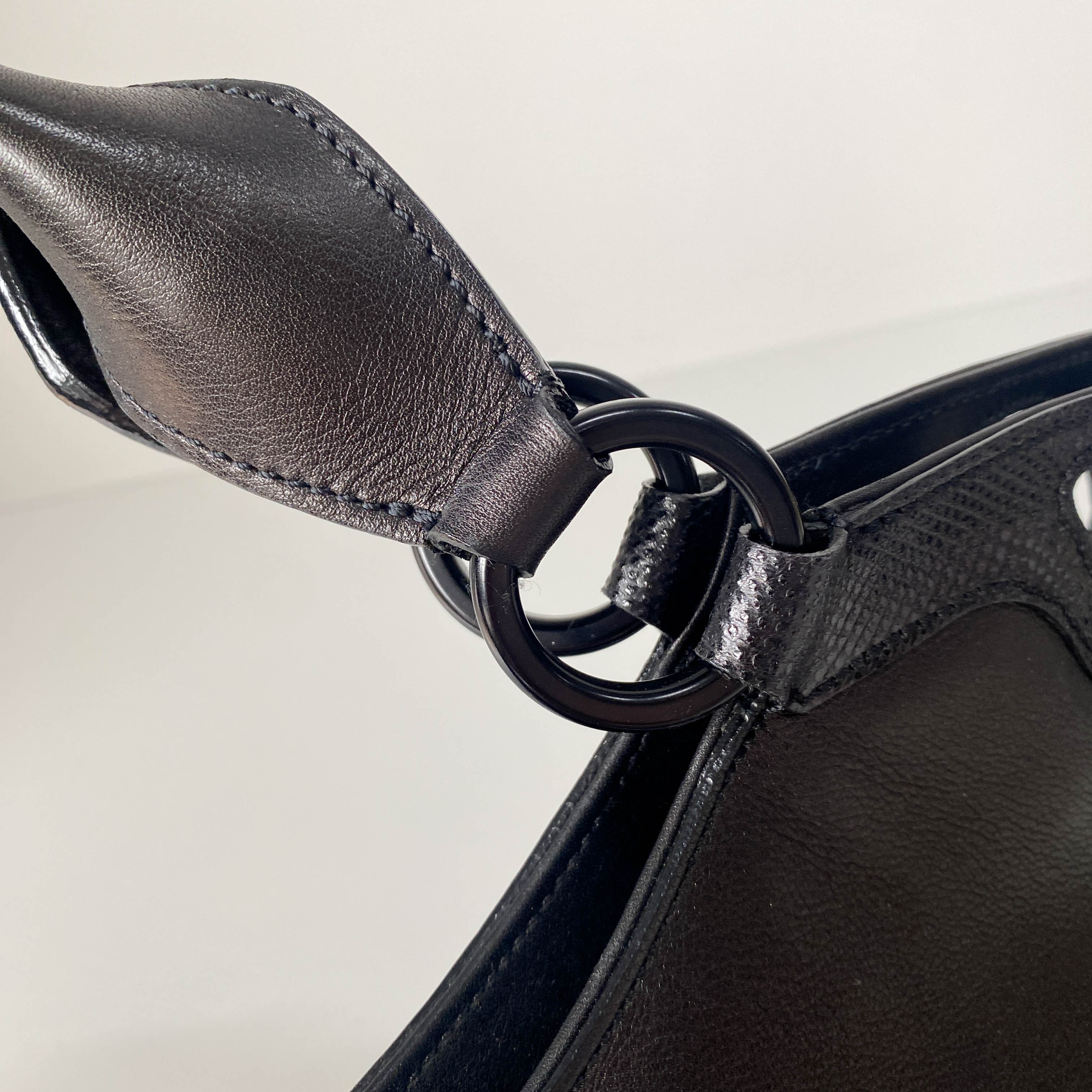 Marcello Black Calfskin Leather Handbag