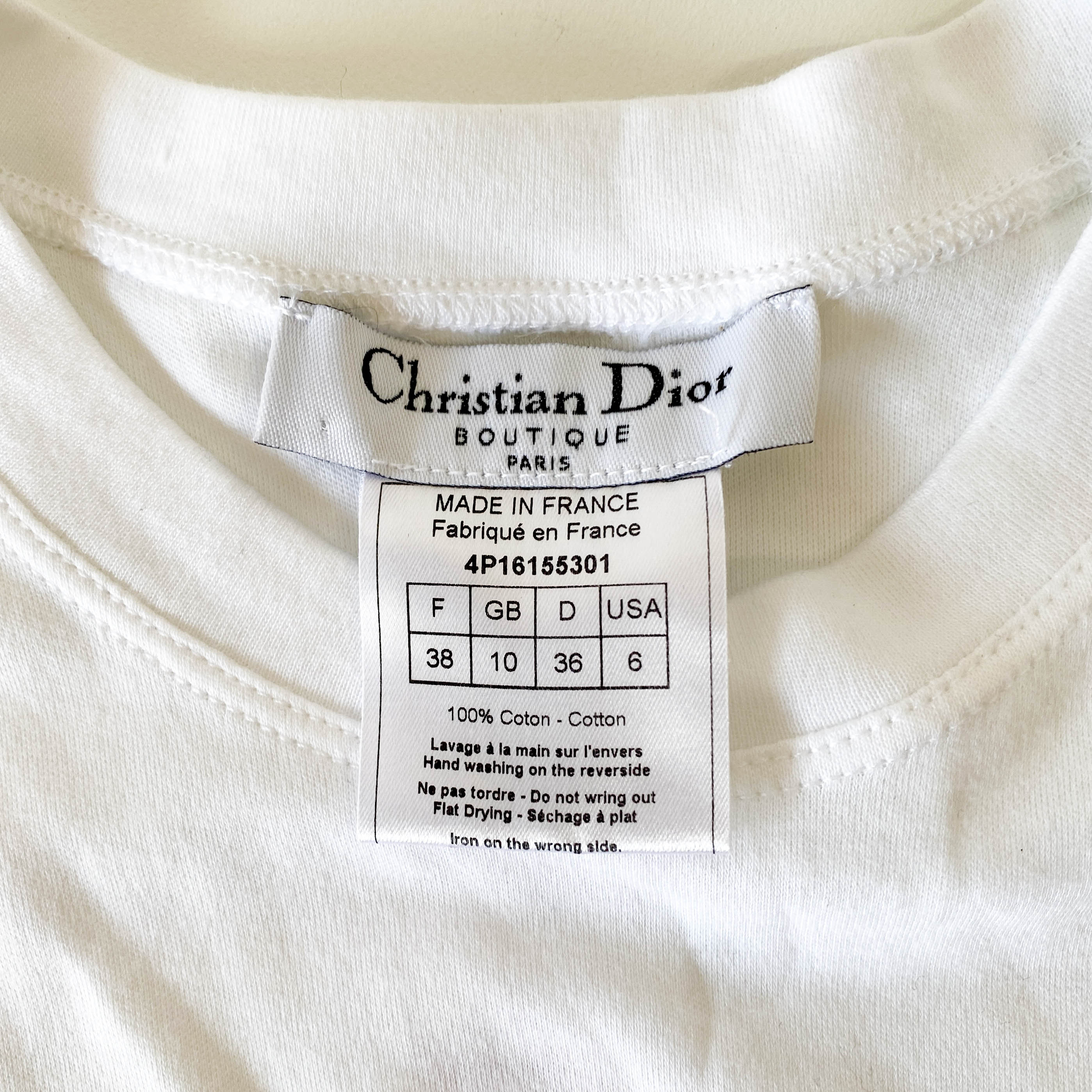 J'ADORE White T-Shirt SIZE 6