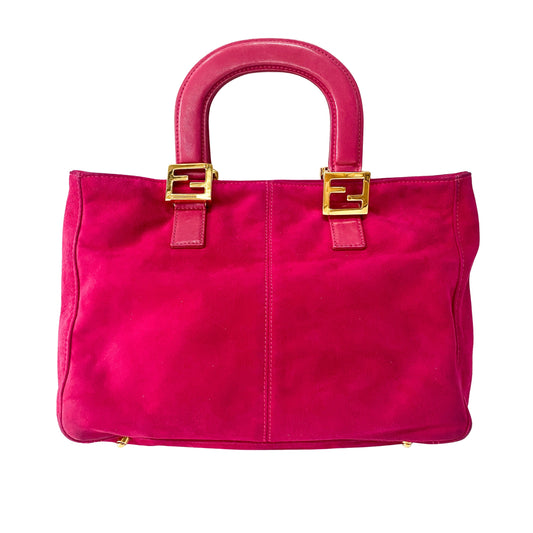 Pink Suede Handbag