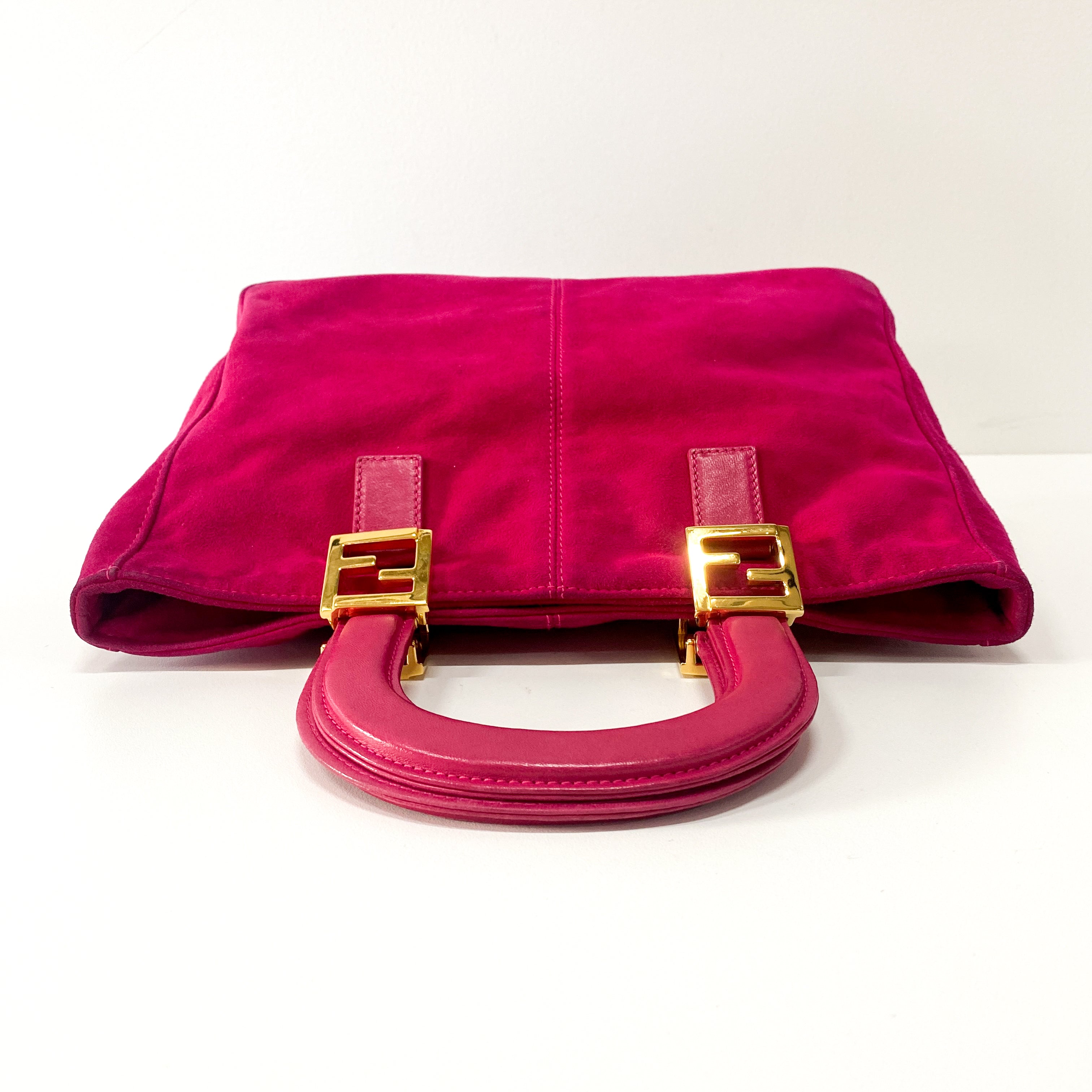 Pink Suede Handbag