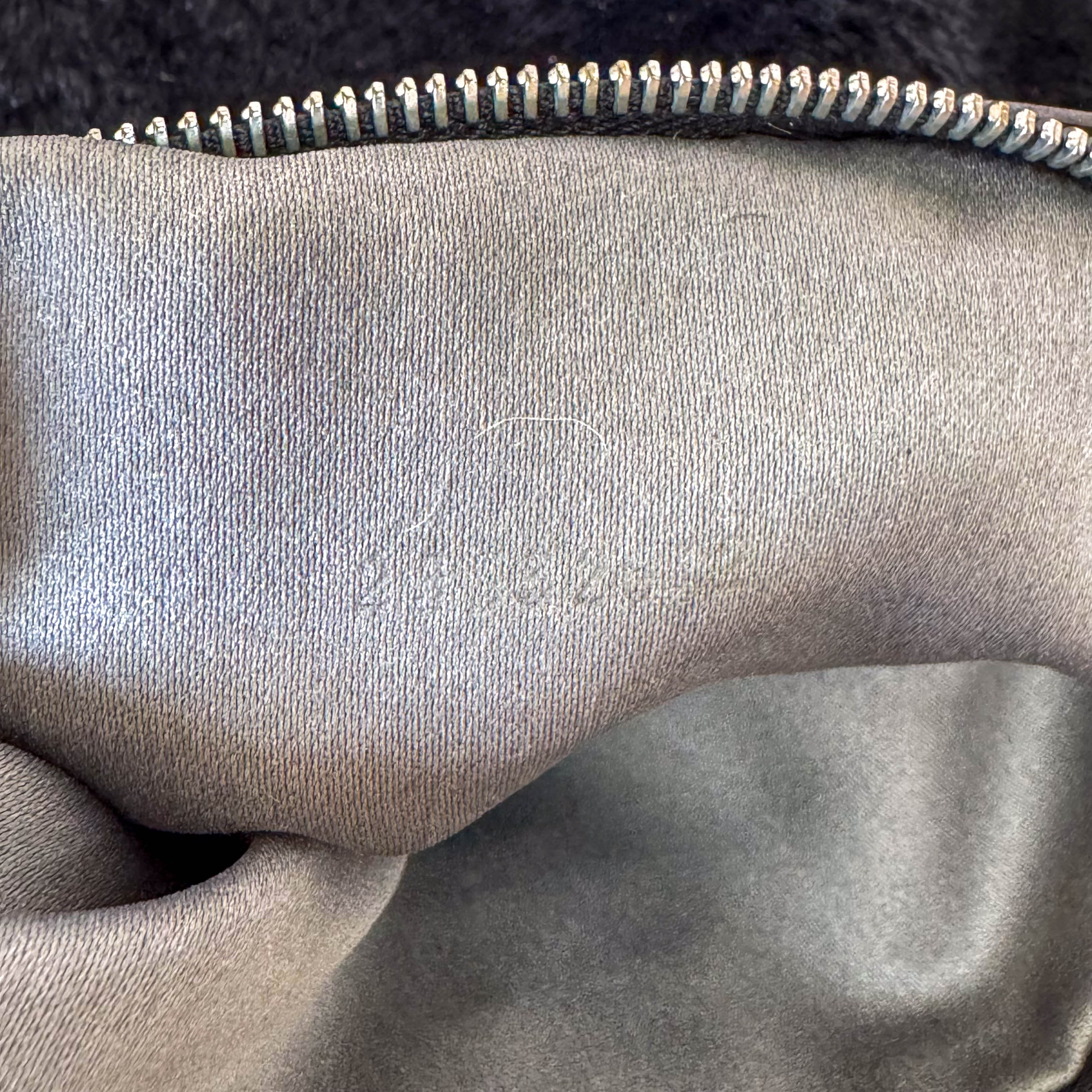 Baguette Black Rabbit Fur Bag