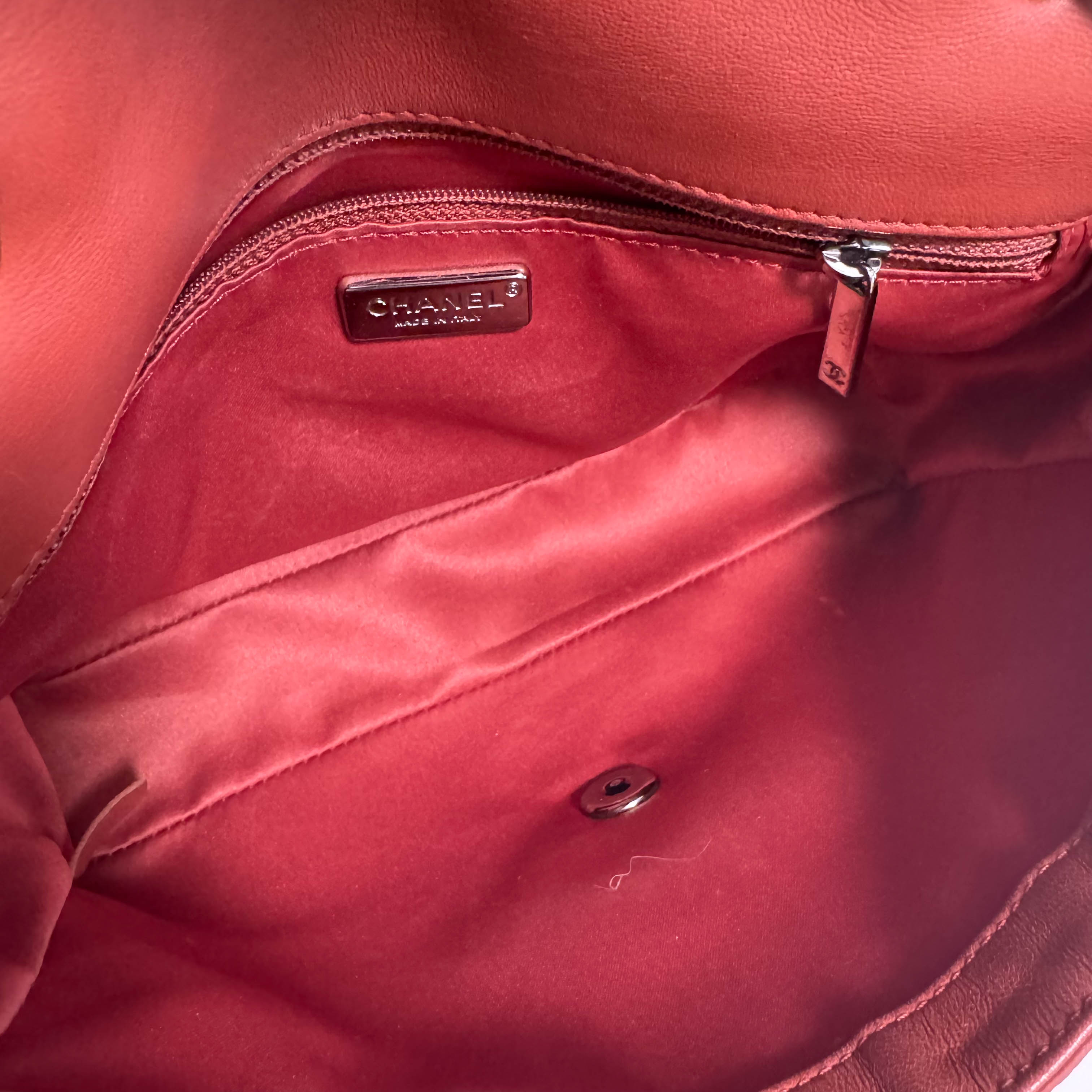 CC Flap Quilted Ombre Sequins Chain Shoulder Bag