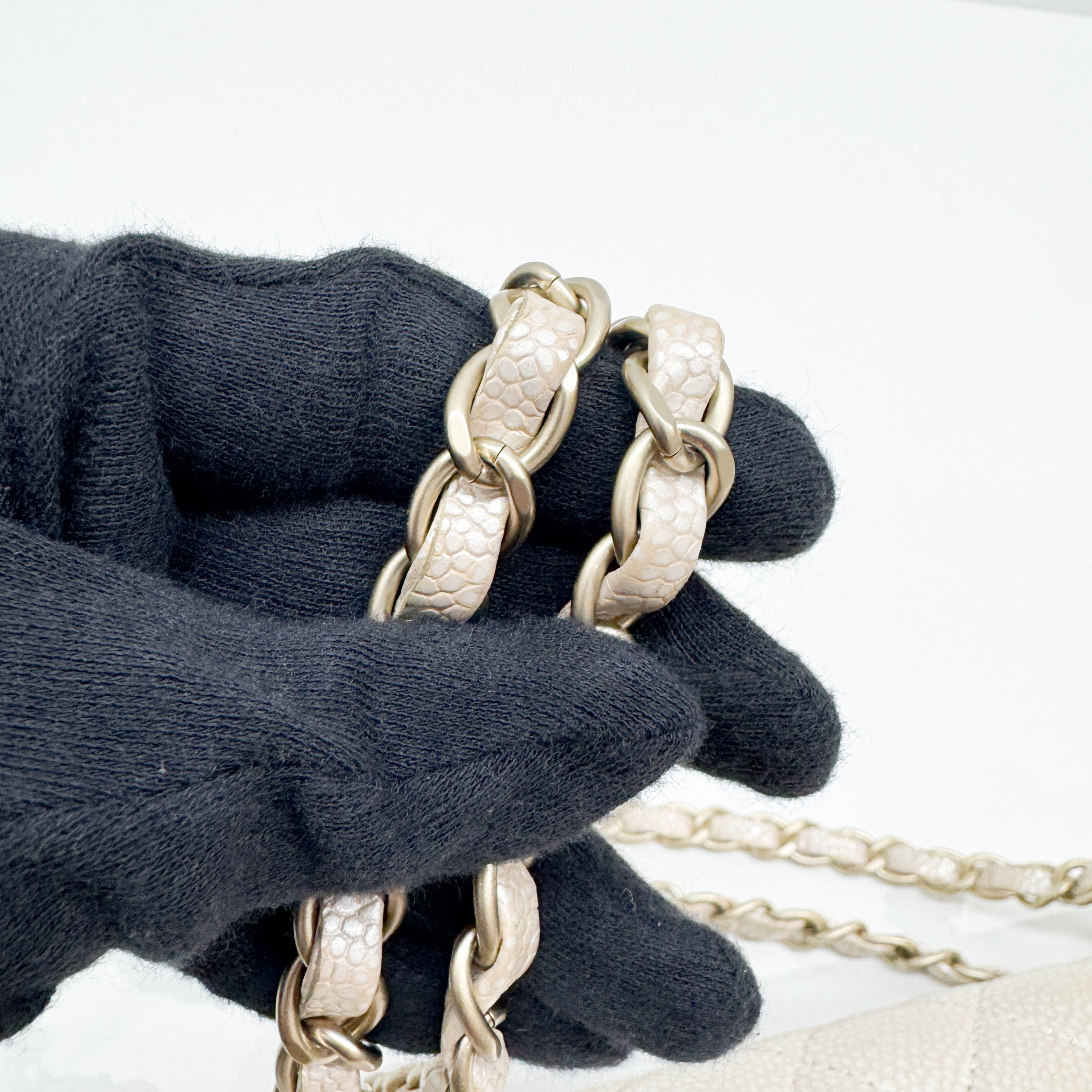 Classic Double Flap Matelasse Pearl Pink Leather Shoulder Bag