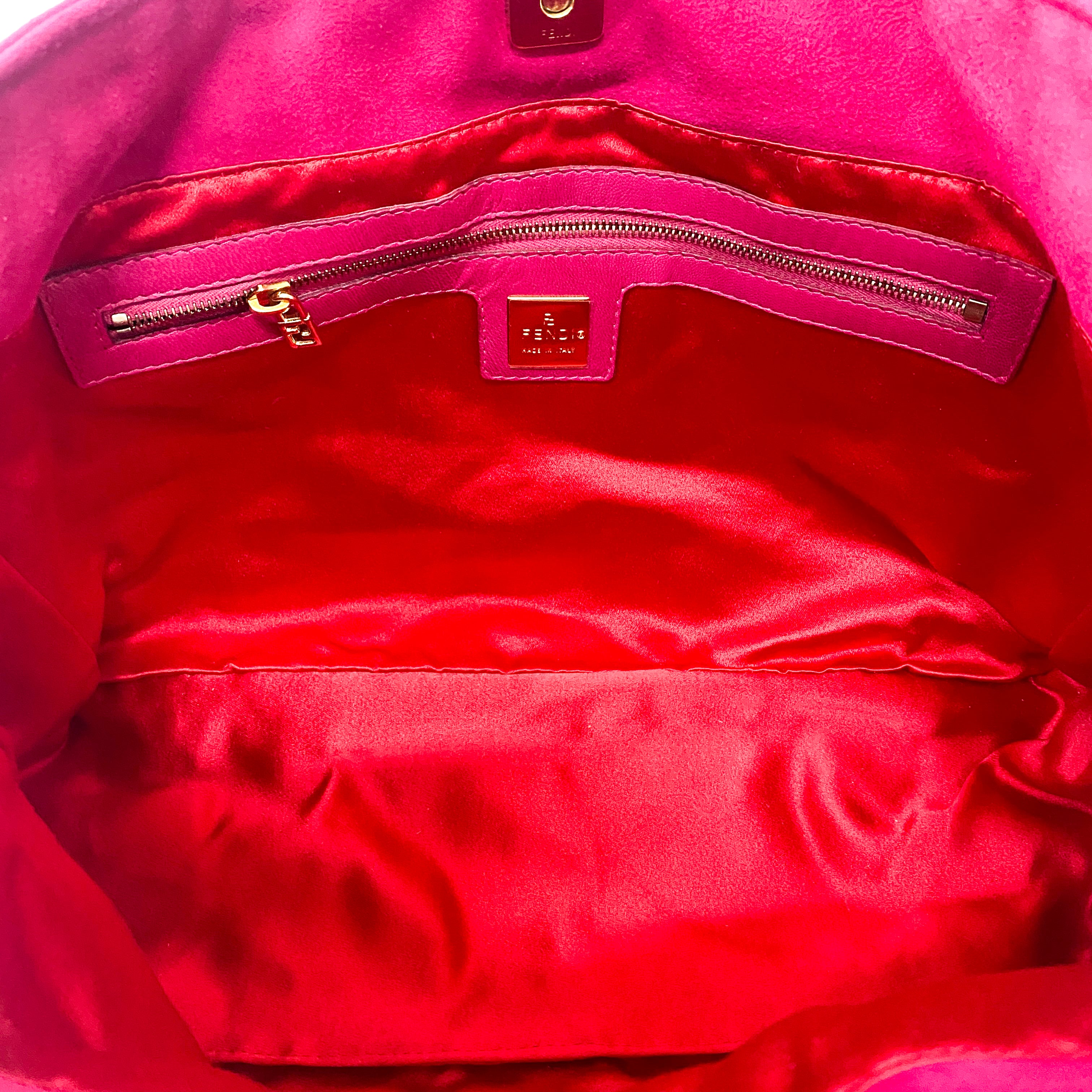 Pink Suede Handbag