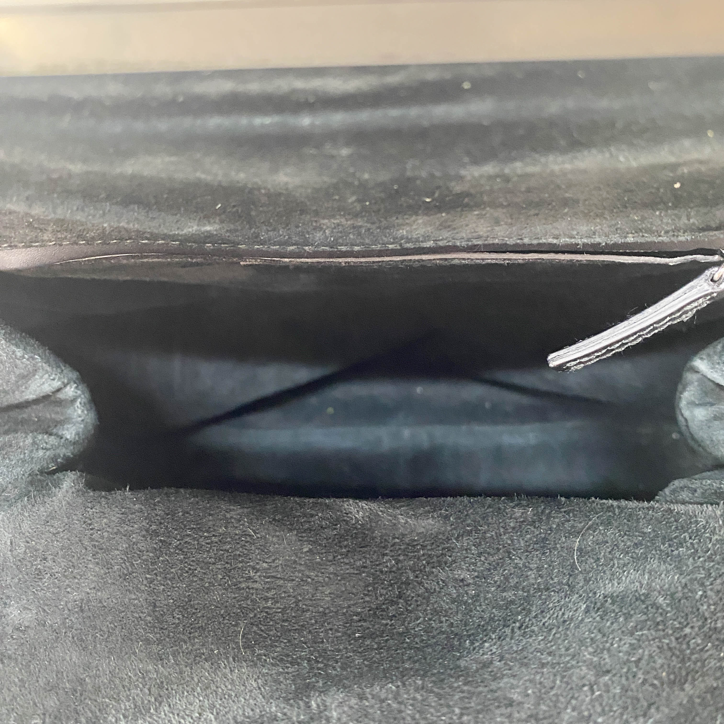 Rive Gauche Kiss-lock Black Leather Bag