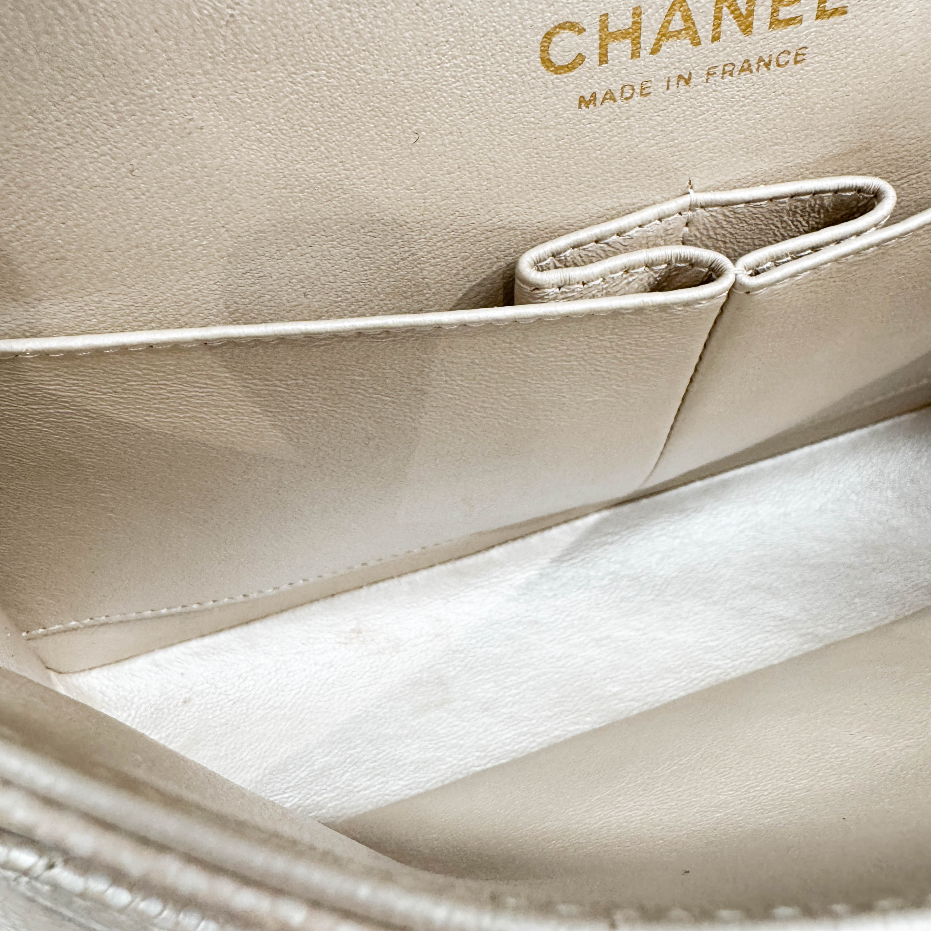 Classic Double Flap Matelasse Pearl Pink Leather Shoulder Bag