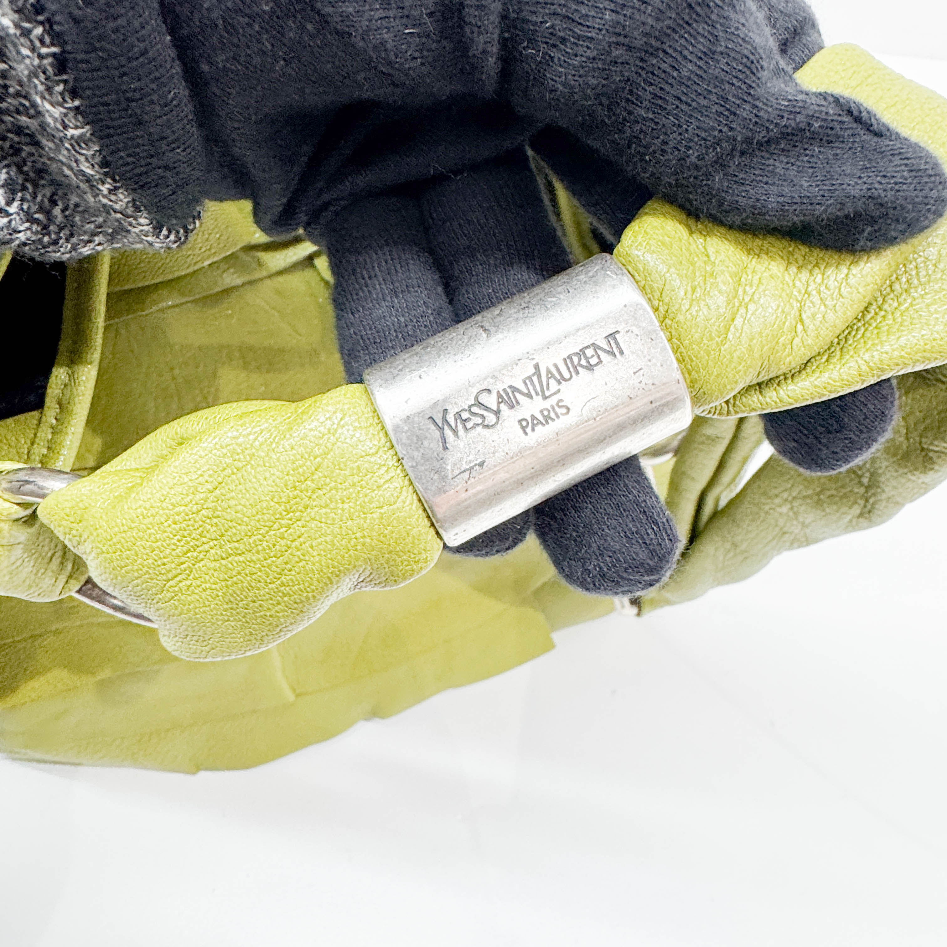 Saint Tropez Lime Leather Shoulder Bag