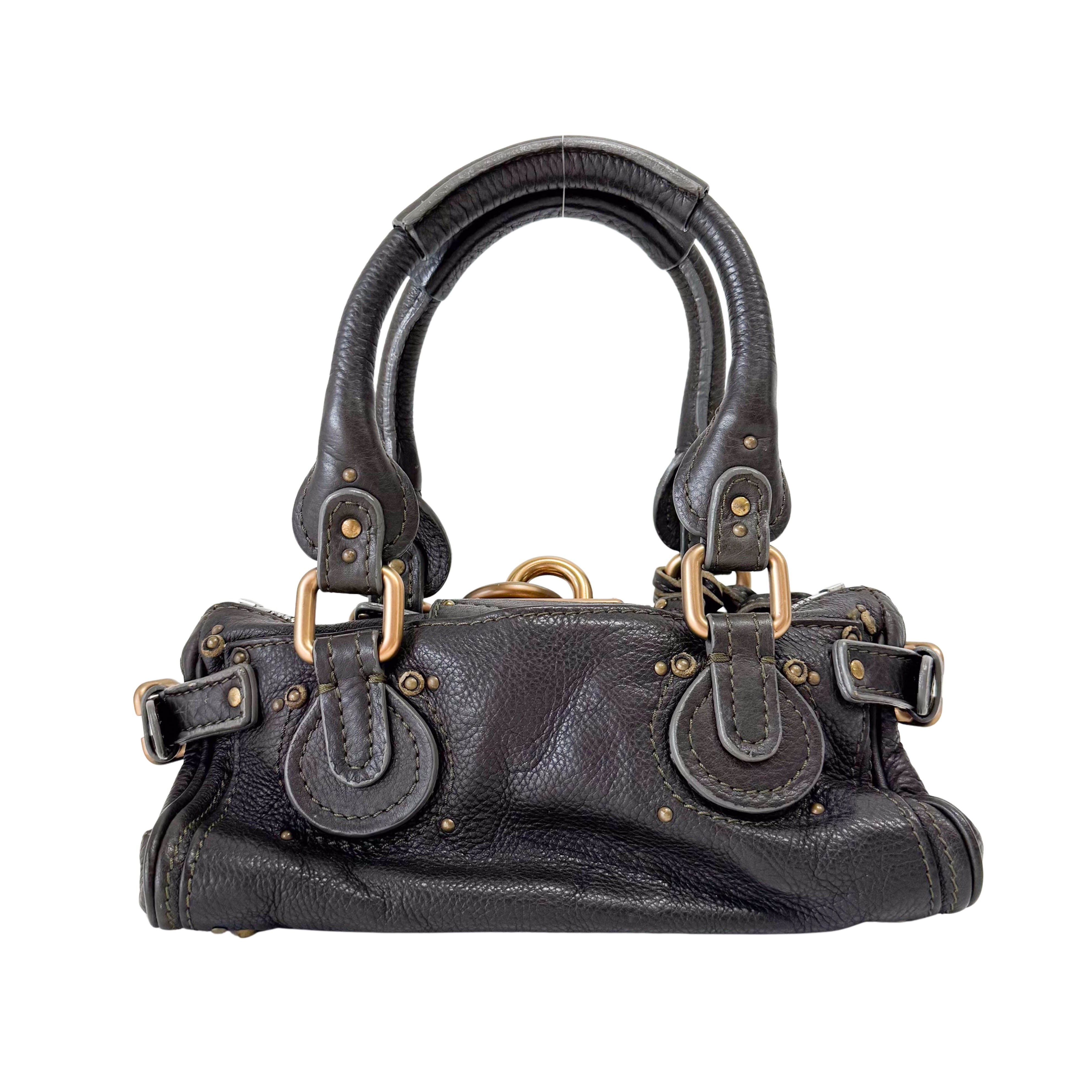 Khaki Green Mini Paddignton Bag