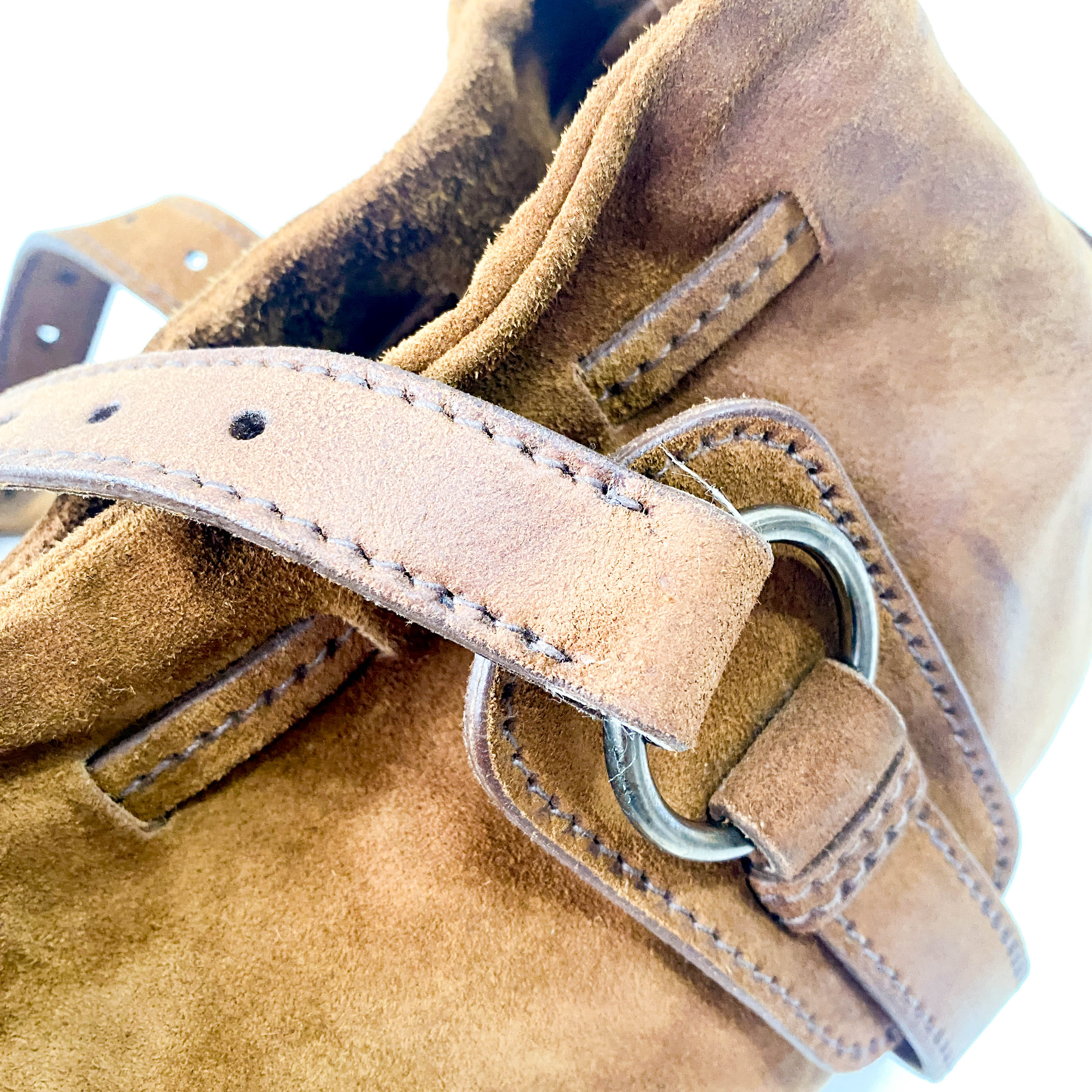 Brown Suede Shoulder Bag