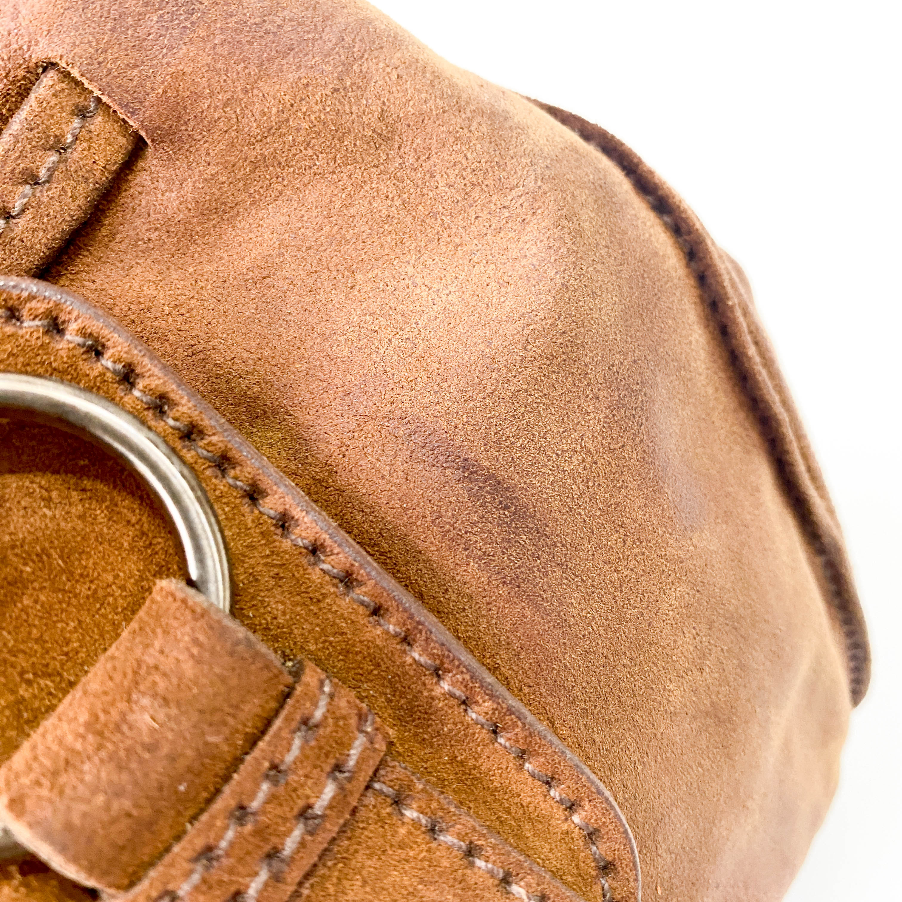 Brown Suede Shoulder Bag