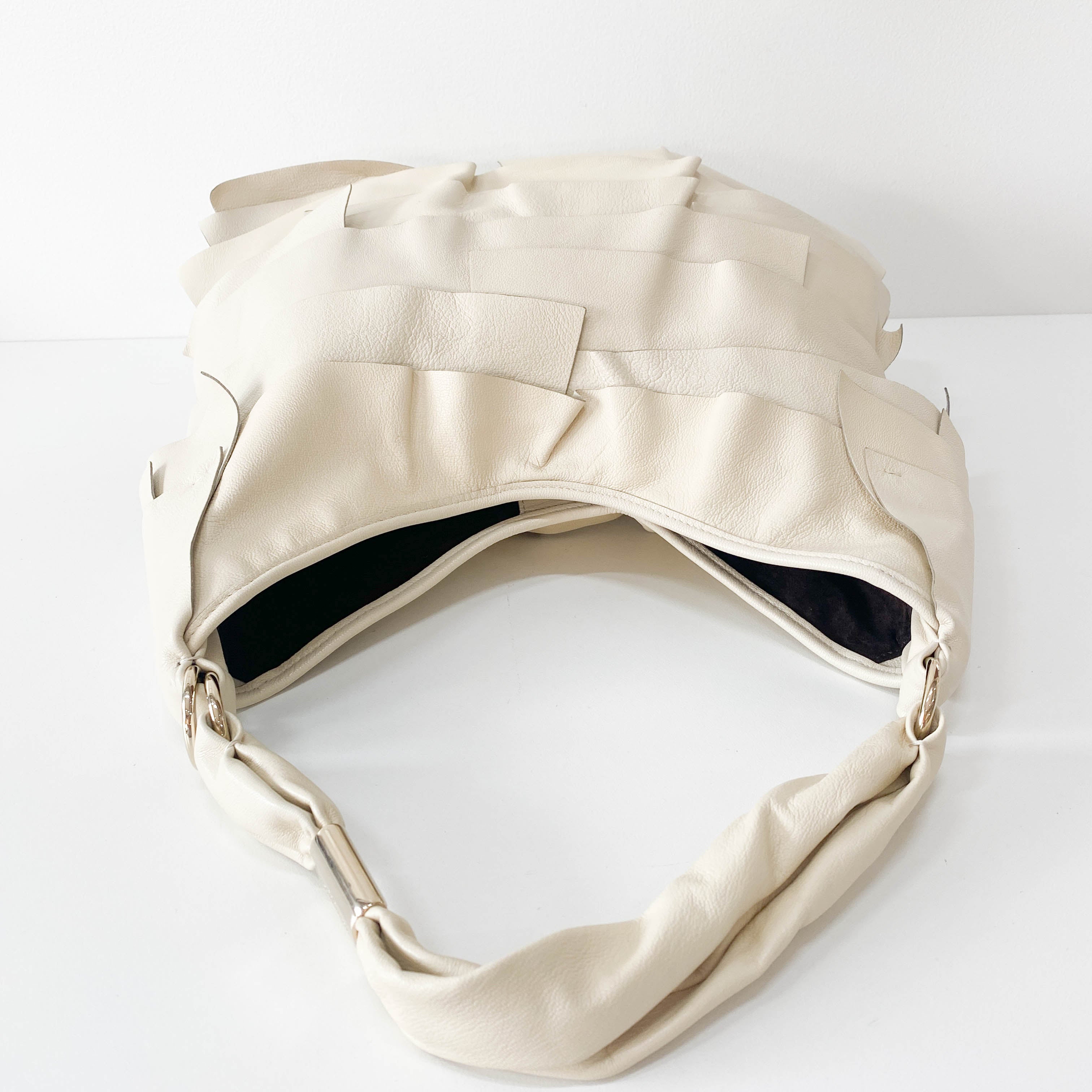 YSL Saint-Tropez Beige Leather Shoulder Bag