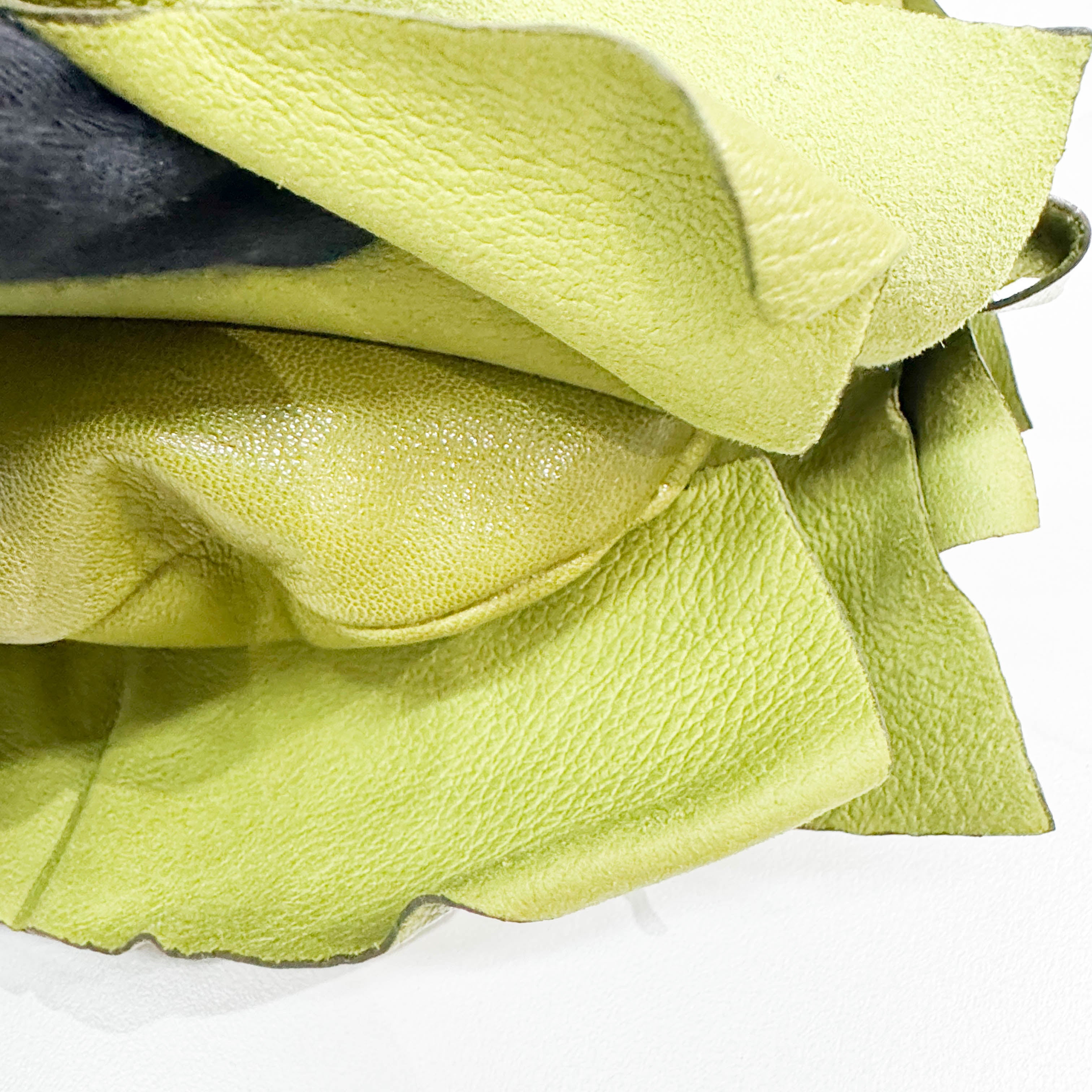 Saint Tropez Lime Leather Shoulder Bag