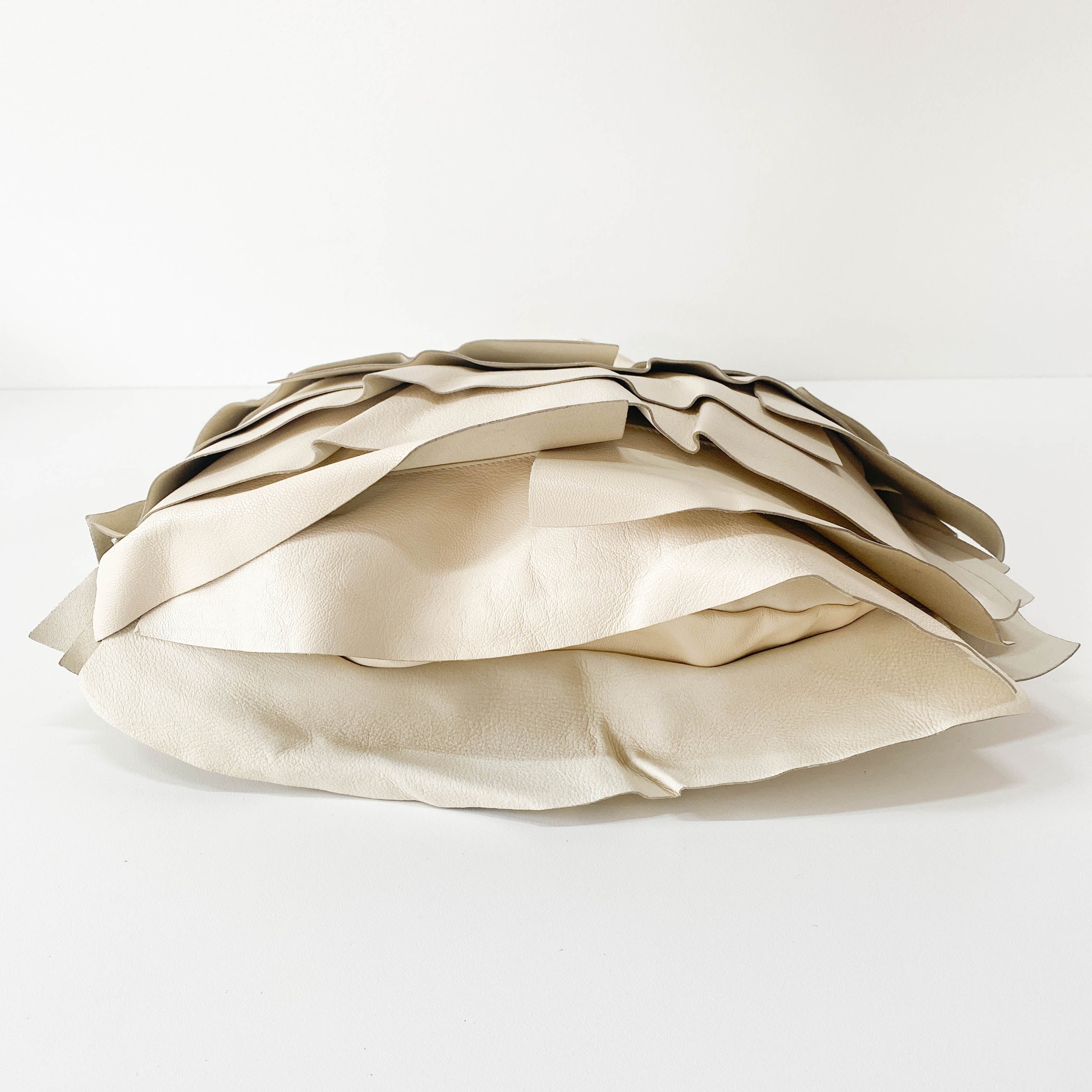 YSL Saint-Tropez Beige Leather Shoulder Bag