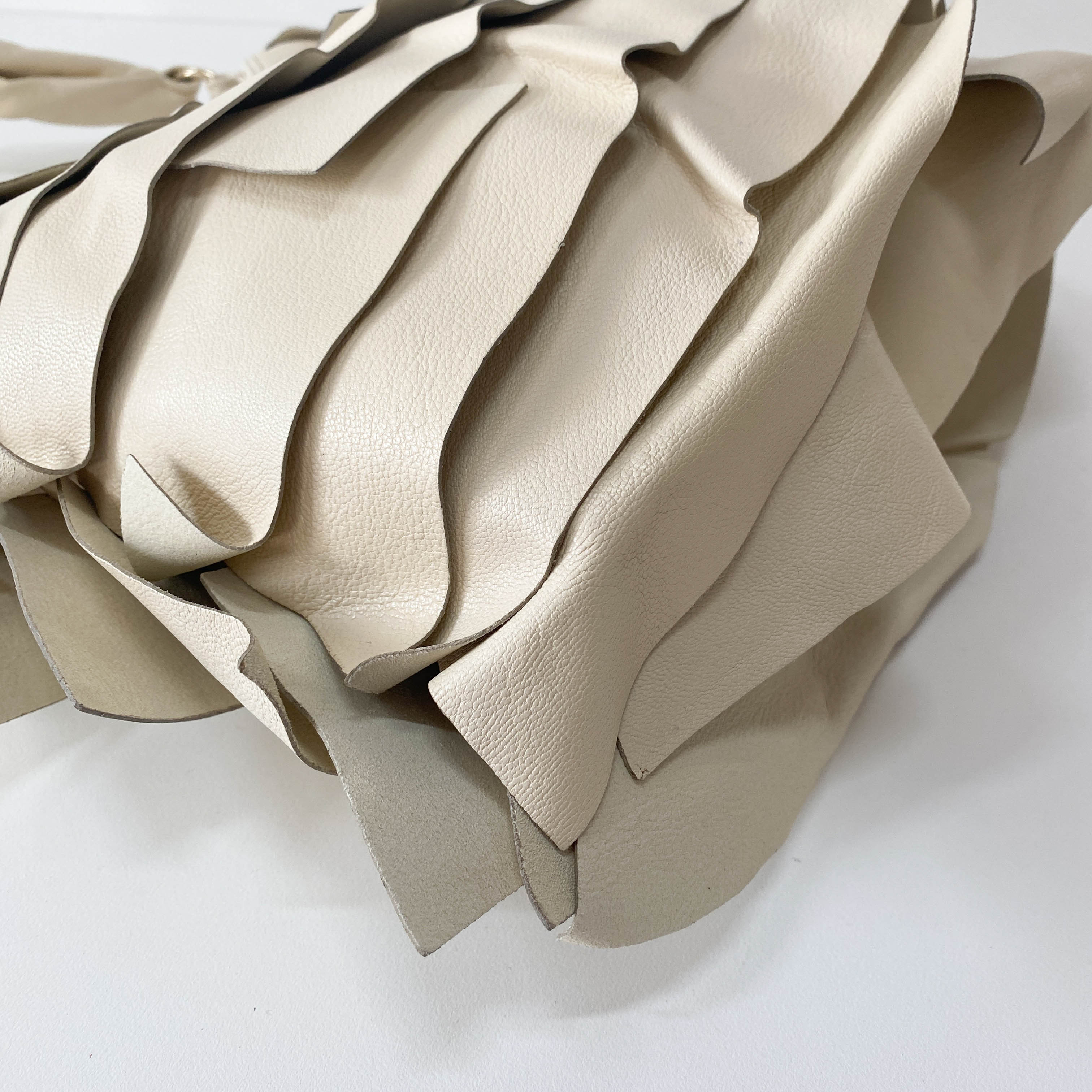 YSL Saint-Tropez Beige Leather Shoulder Bag