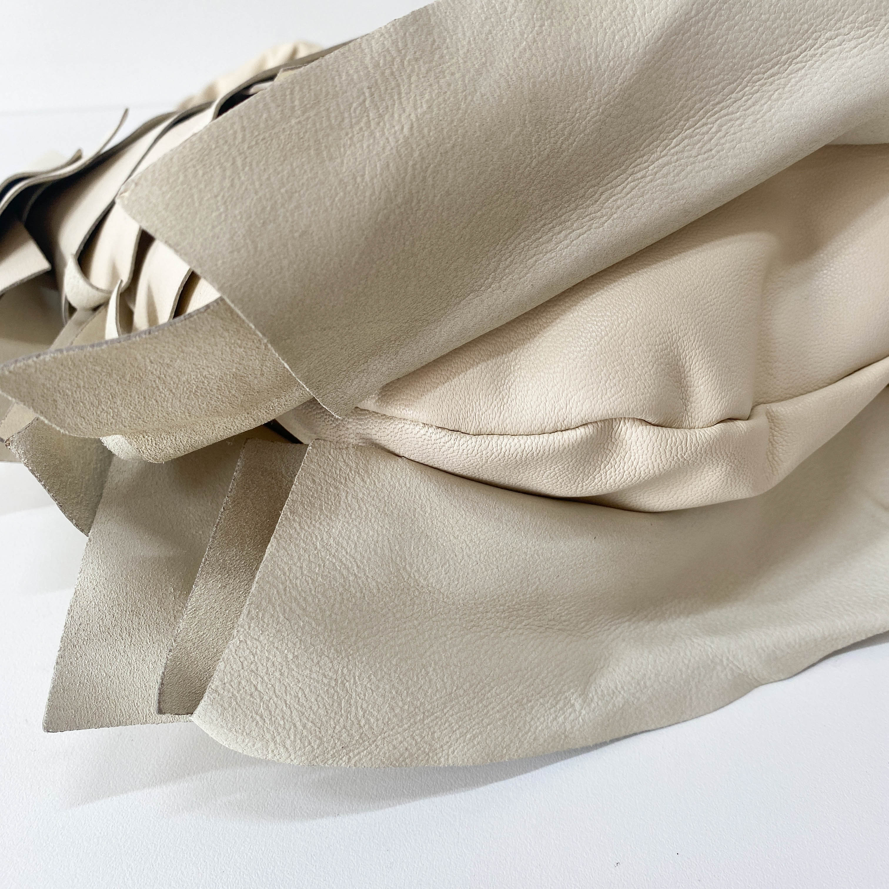 YSL Saint-Tropez Beige Leather Shoulder Bag