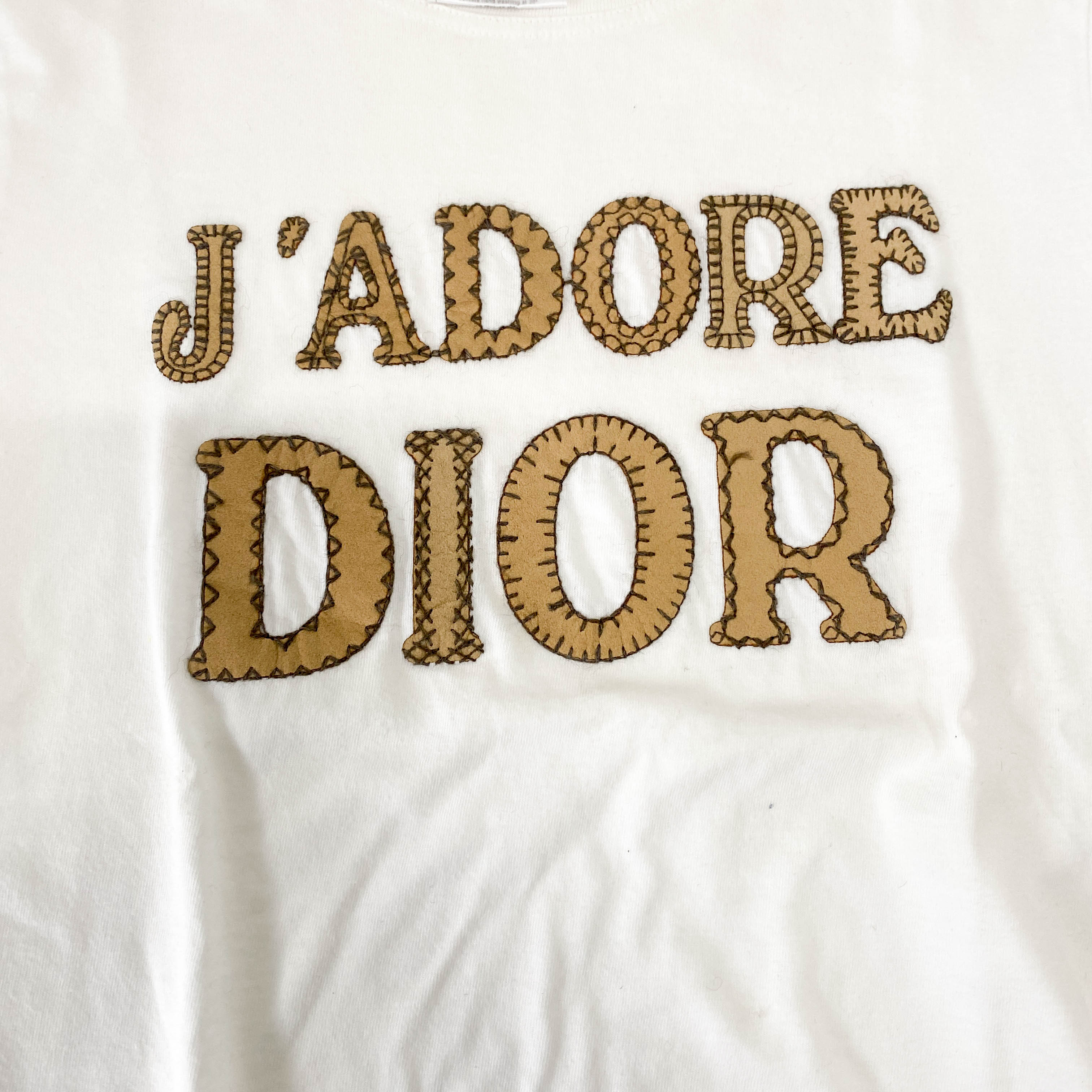 J'Adore Dior Patch White T-Shirt