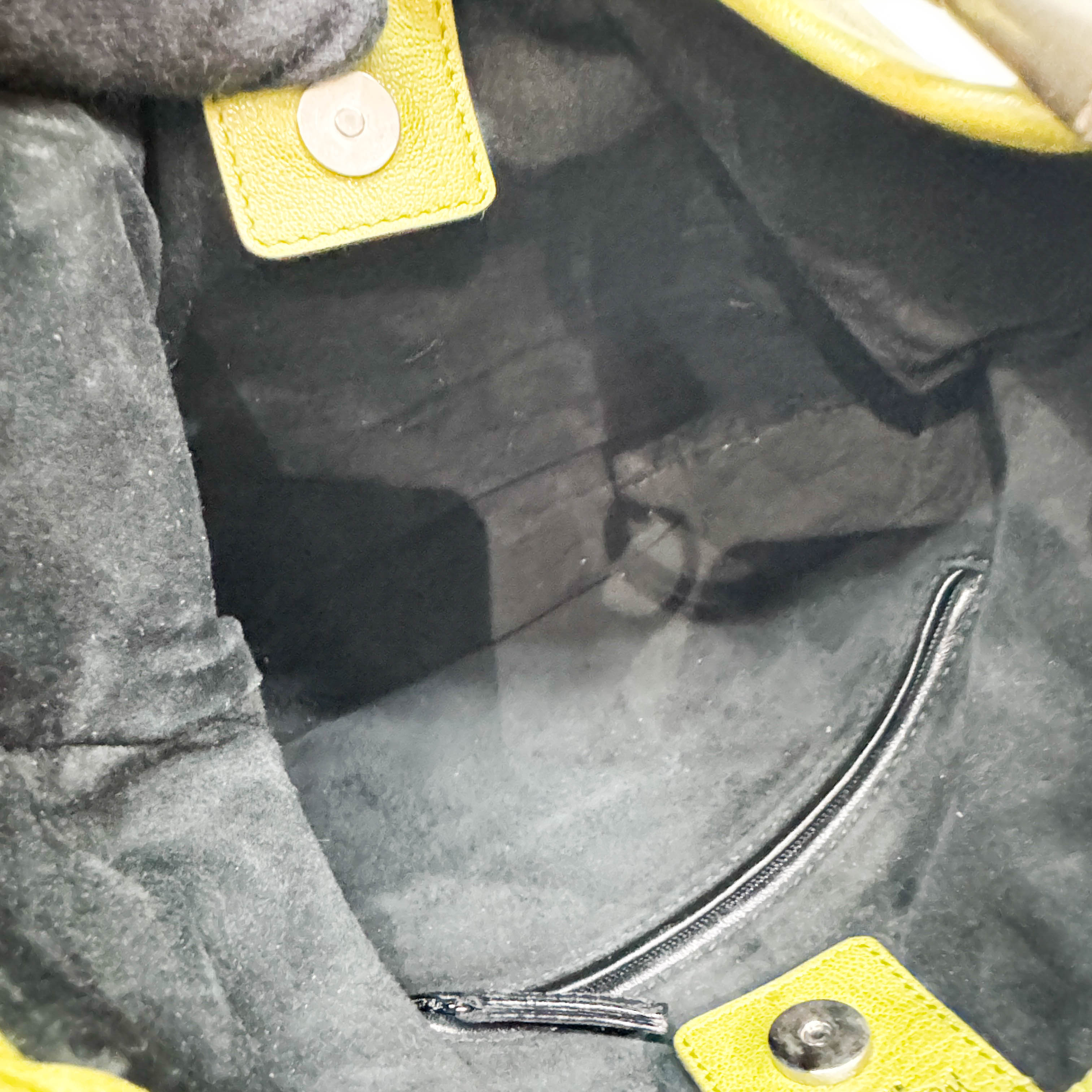 Saint Tropez Lime Leather Shoulder Bag