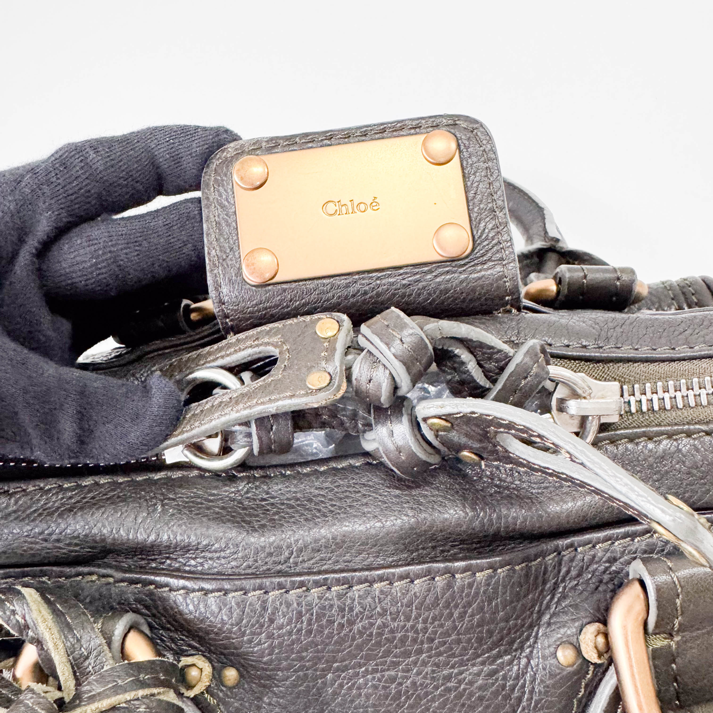 Khaki Green Mini Paddignton Bag