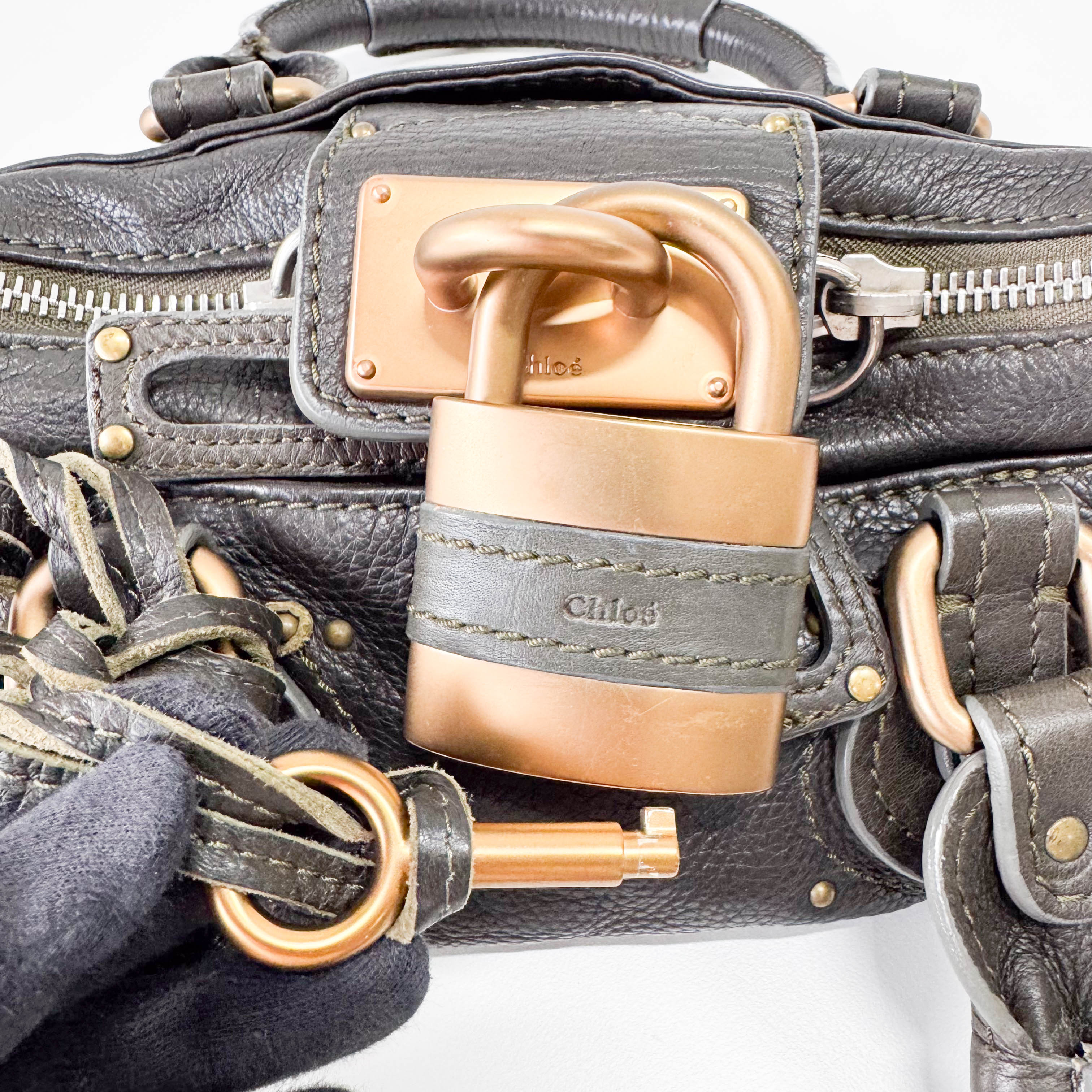 Khaki Green Mini Paddignton Bag