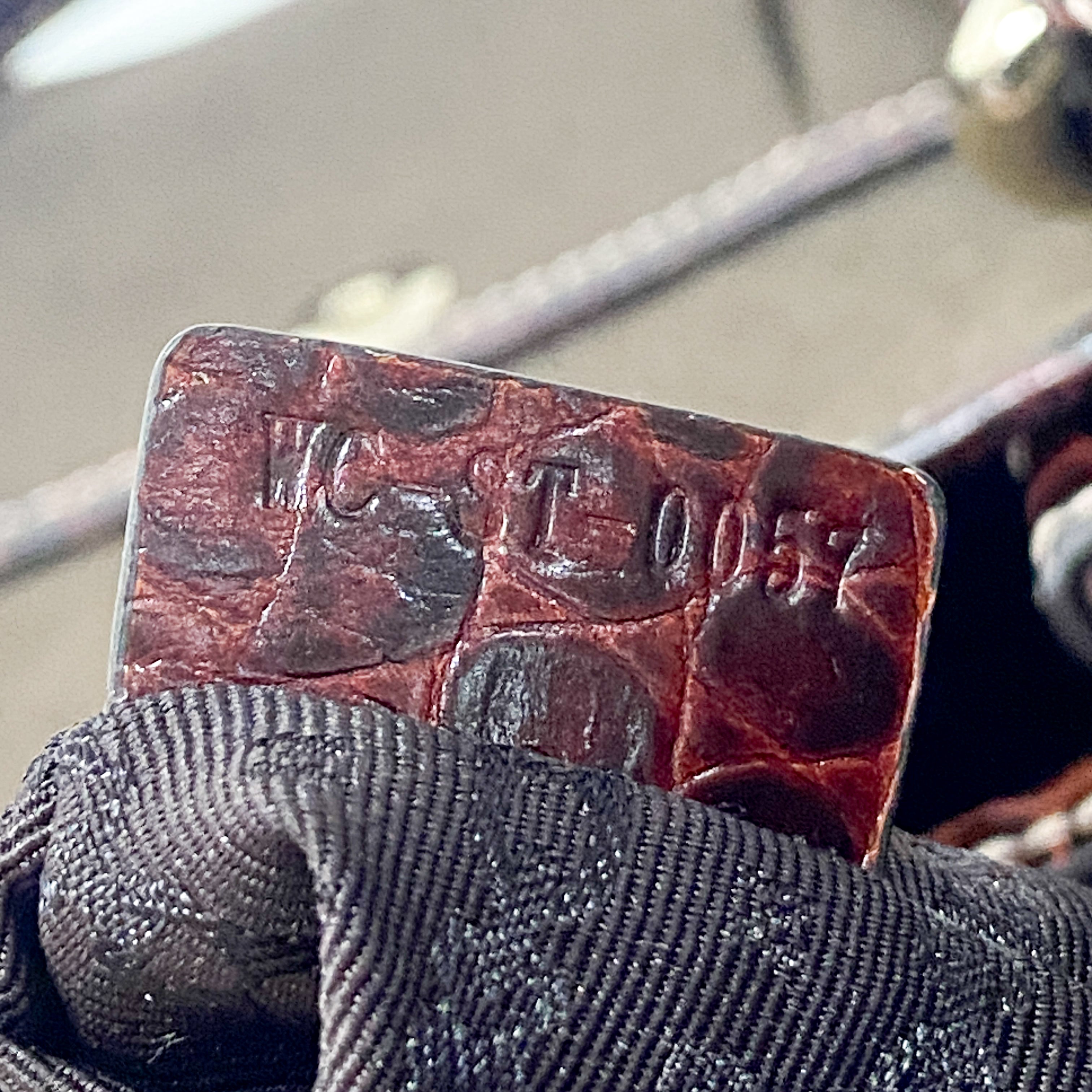 Brown Cotton Canvas Shoulder Bag