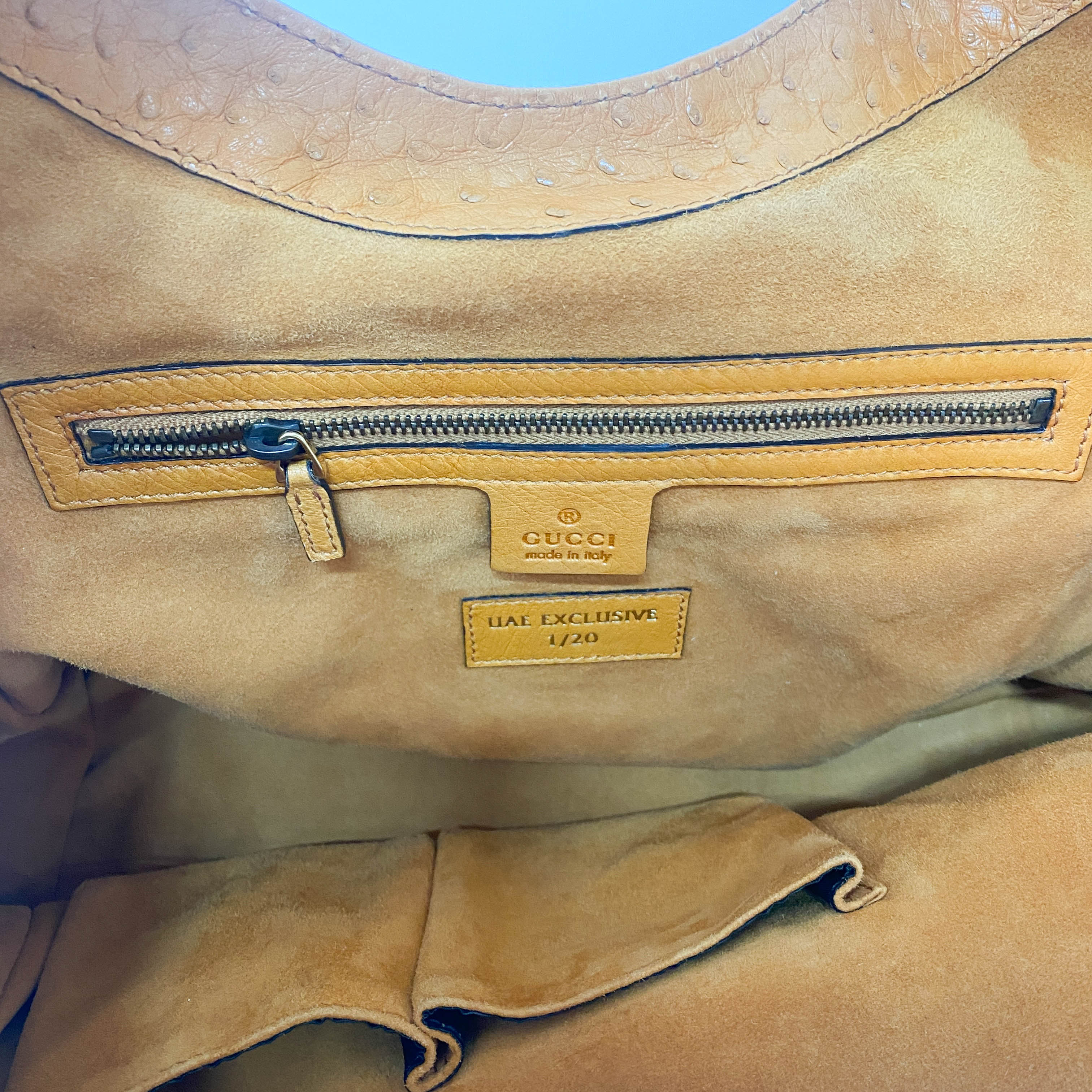 Stirrup Orange Leather Tote Bag