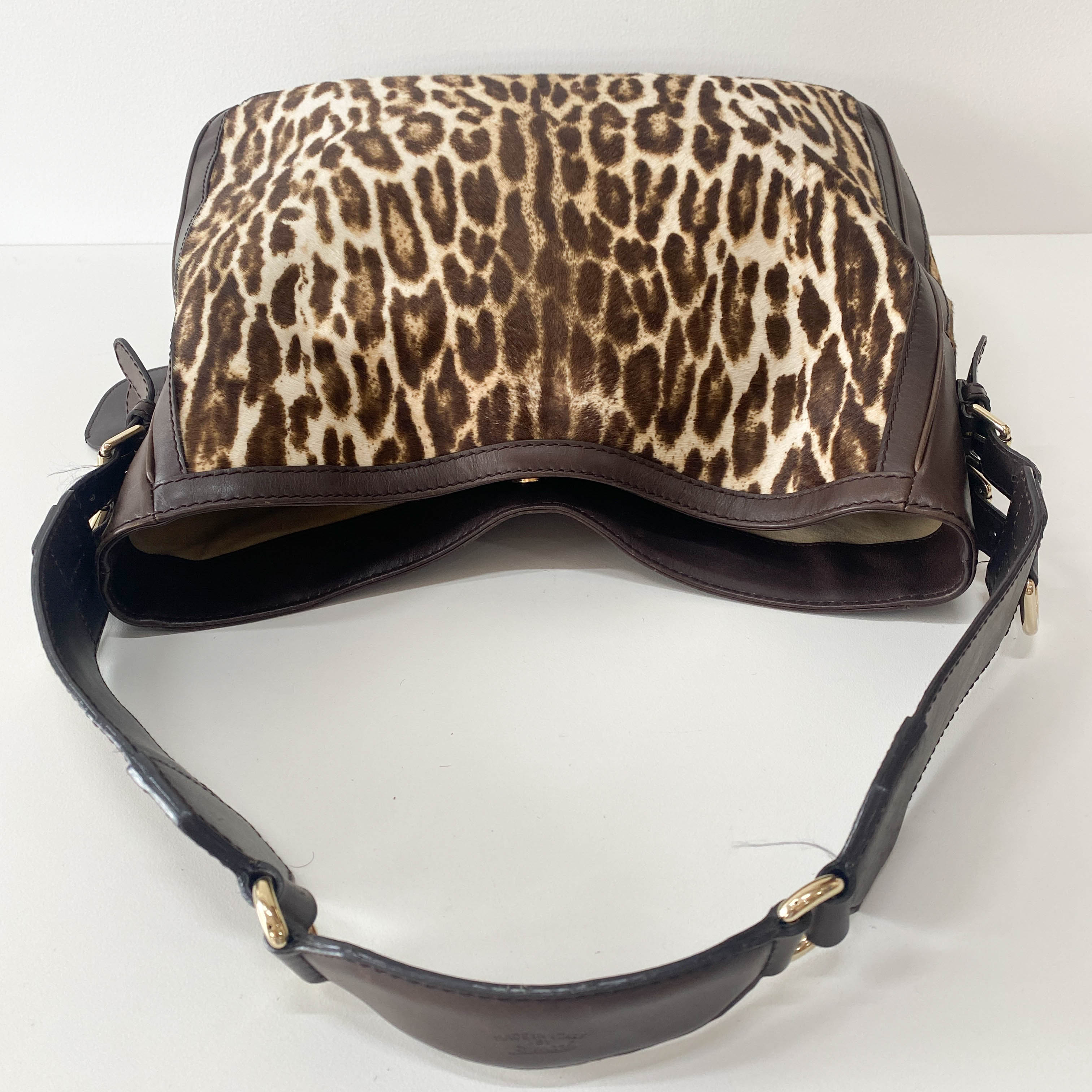 Neutral Animal Print Pony Hair Bag