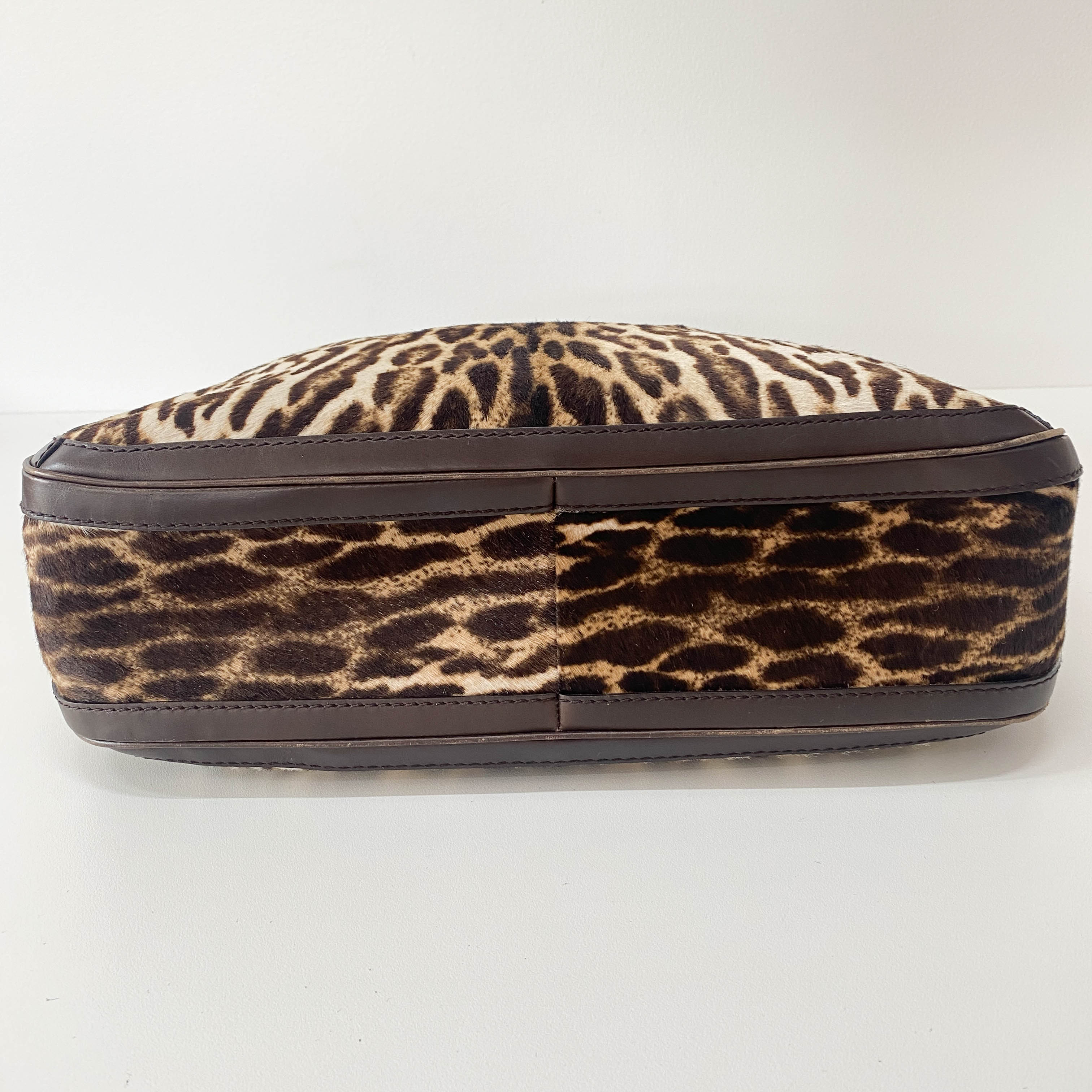 Neutral Animal Print Pony Hair Bag