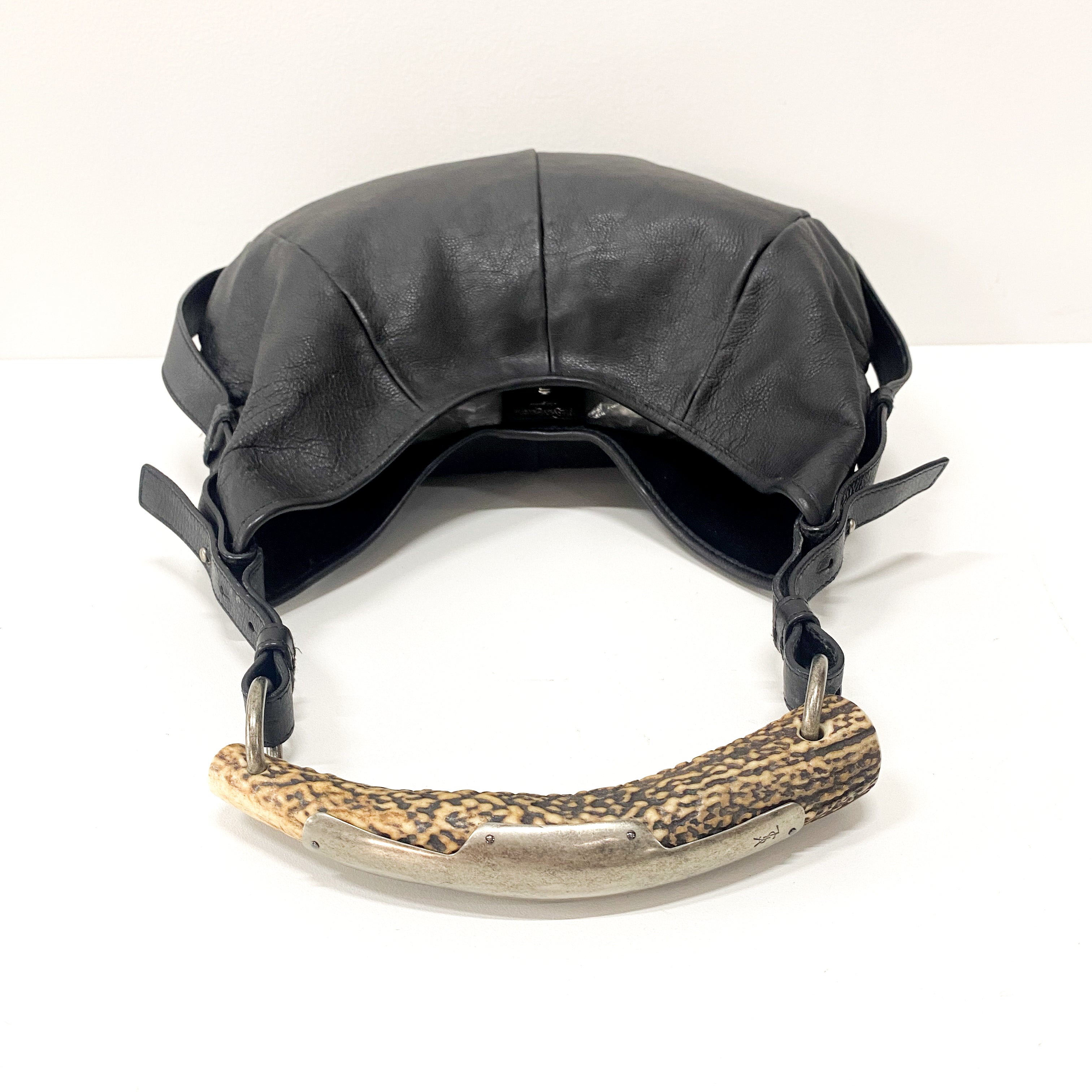 Mombasa Black Leather Shoulder Bag