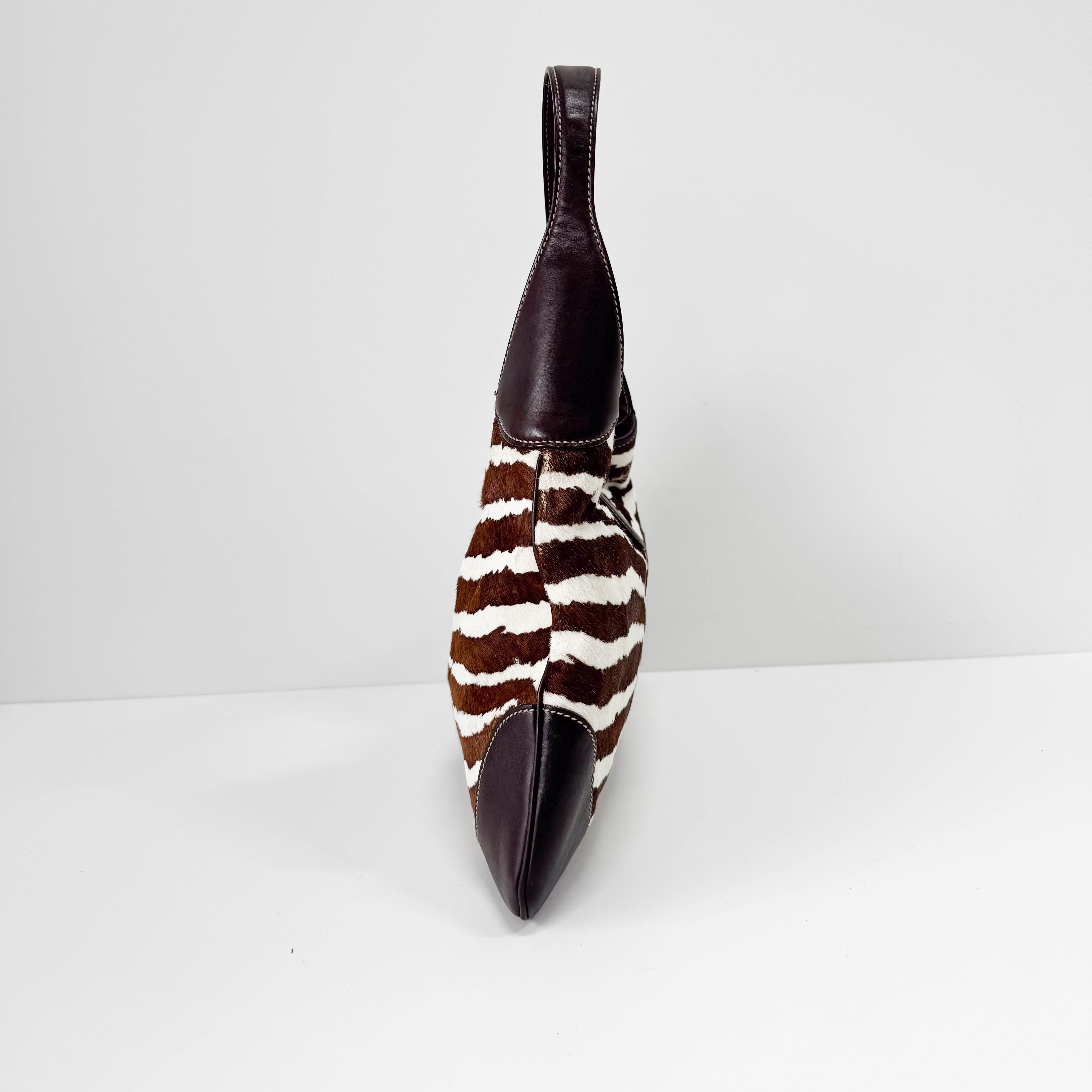 Animal Print Pony Hair Jackie Bag