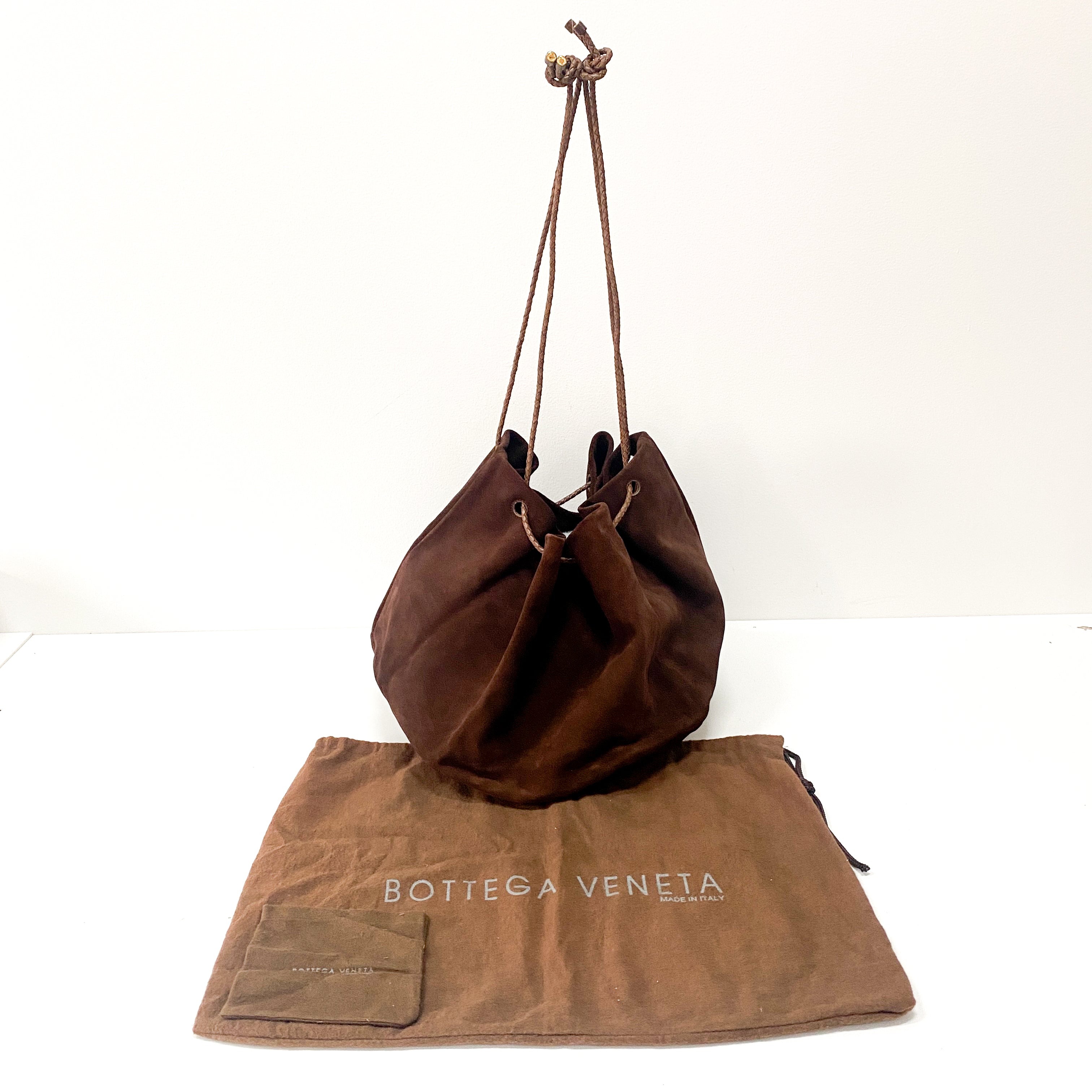 Brown Suede Tote Bag