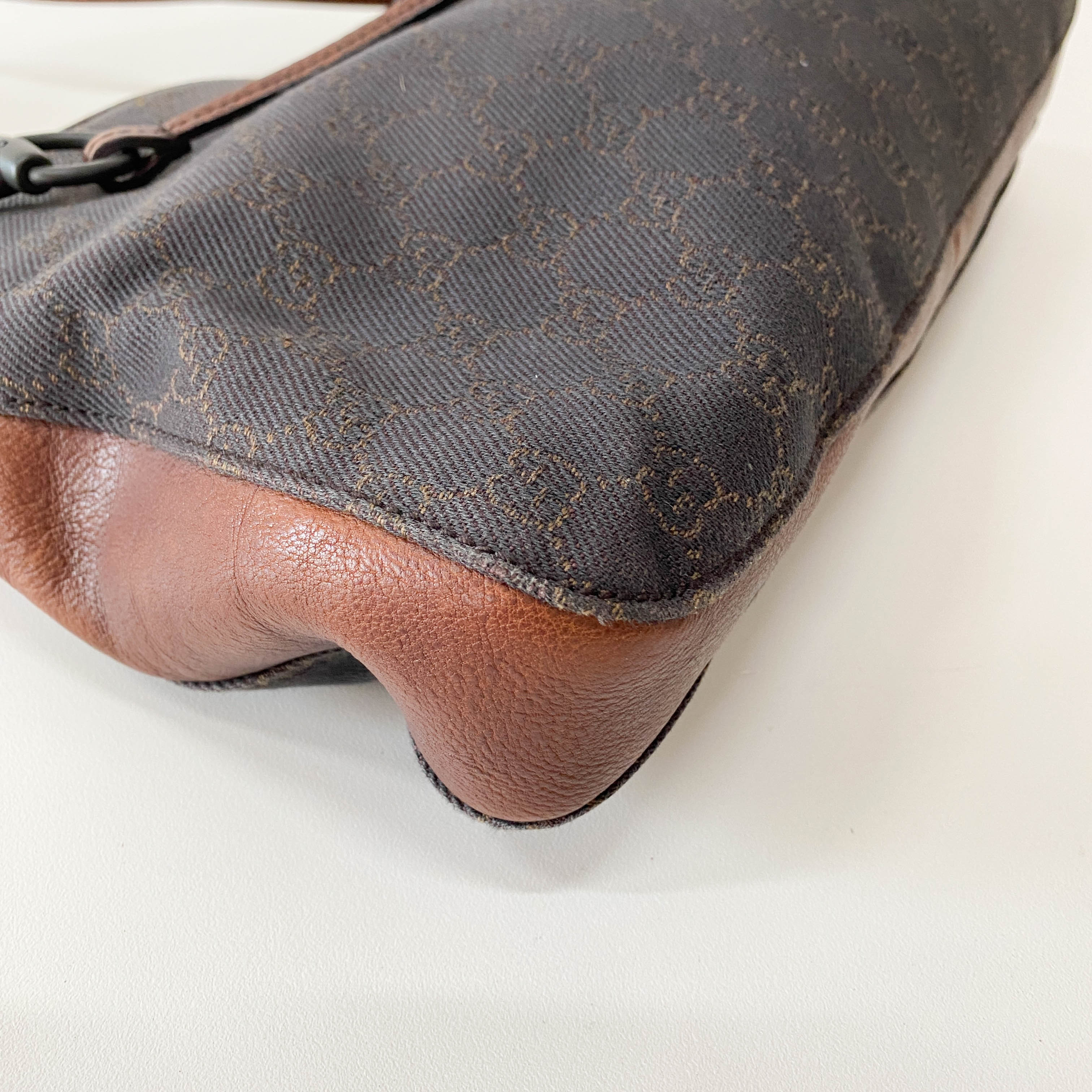 Horsebit Navy GG Canvas Bag