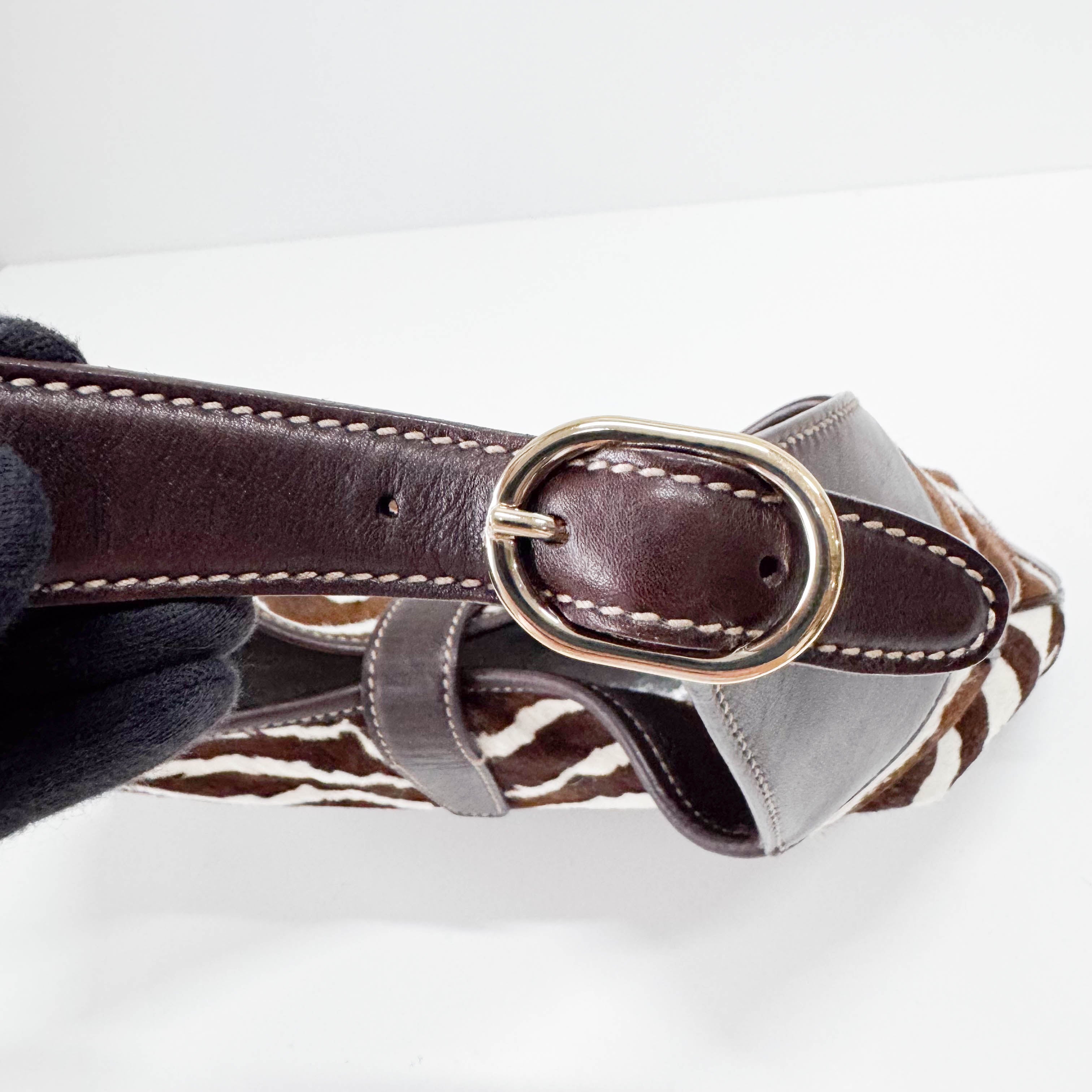 Animal Print Pony Hair Jackie Bag