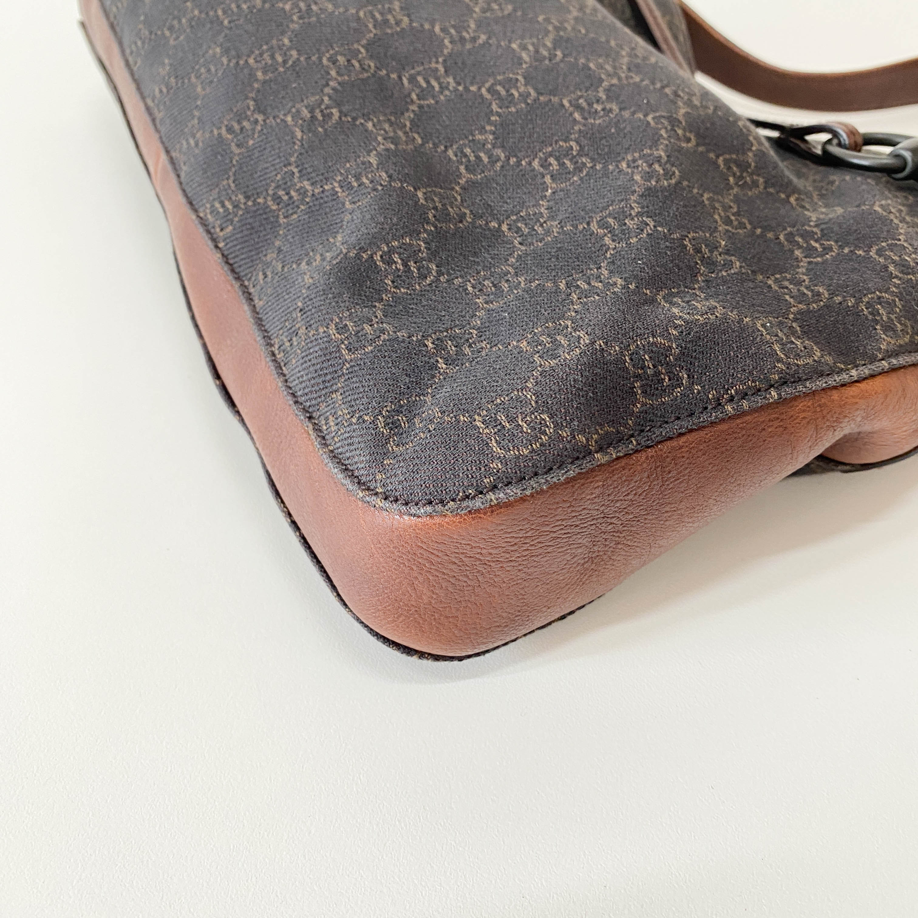 Horsebit Navy GG Canvas Bag