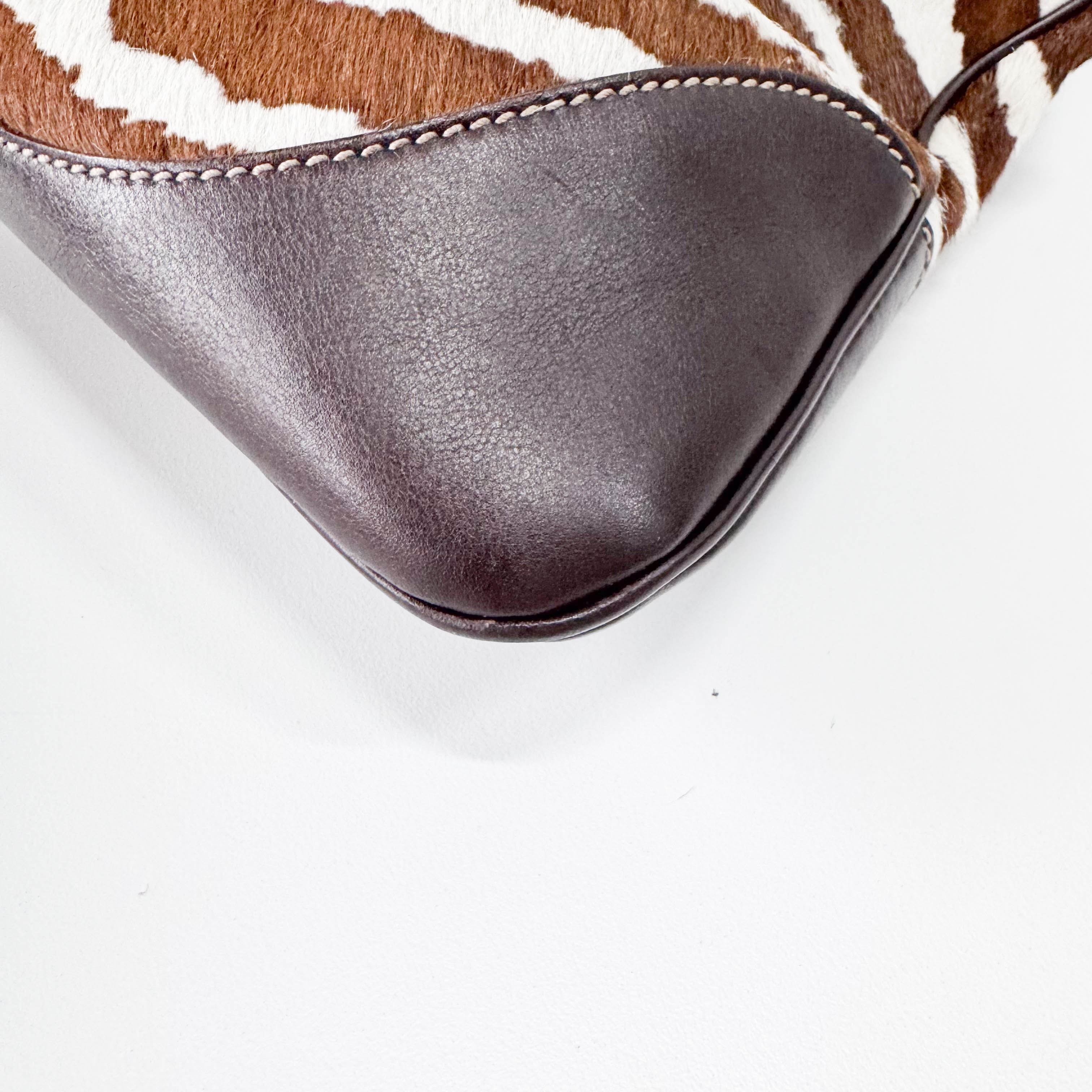 Animal Print Pony Hair Jackie Bag