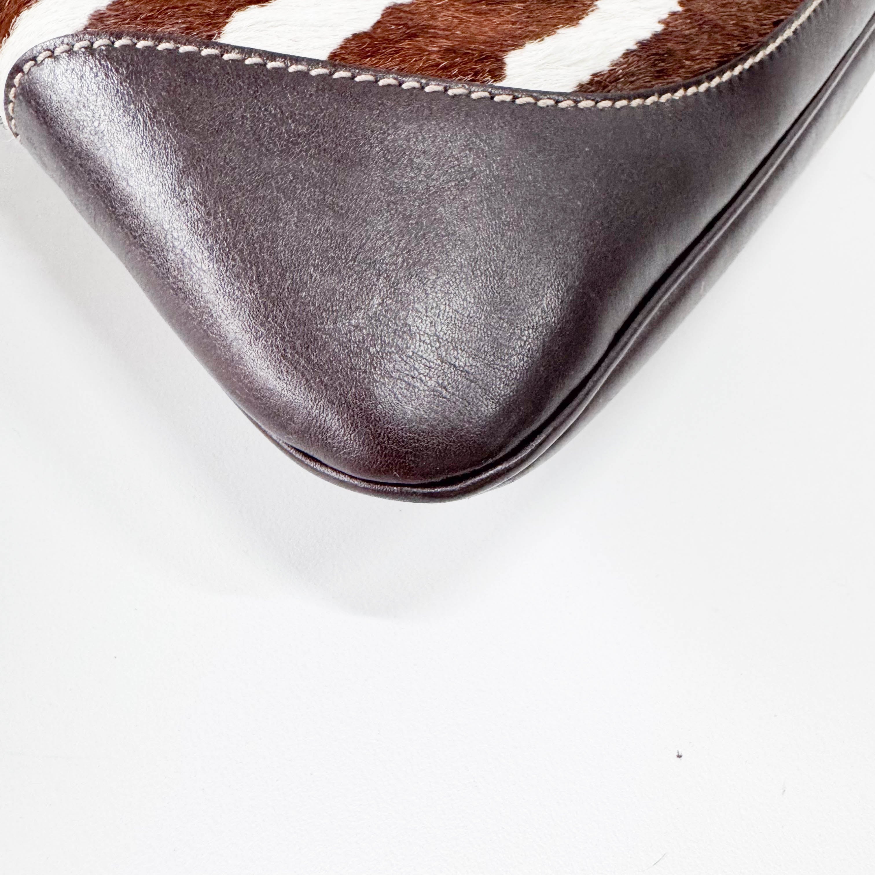 Animal Print Pony Hair Jackie Bag