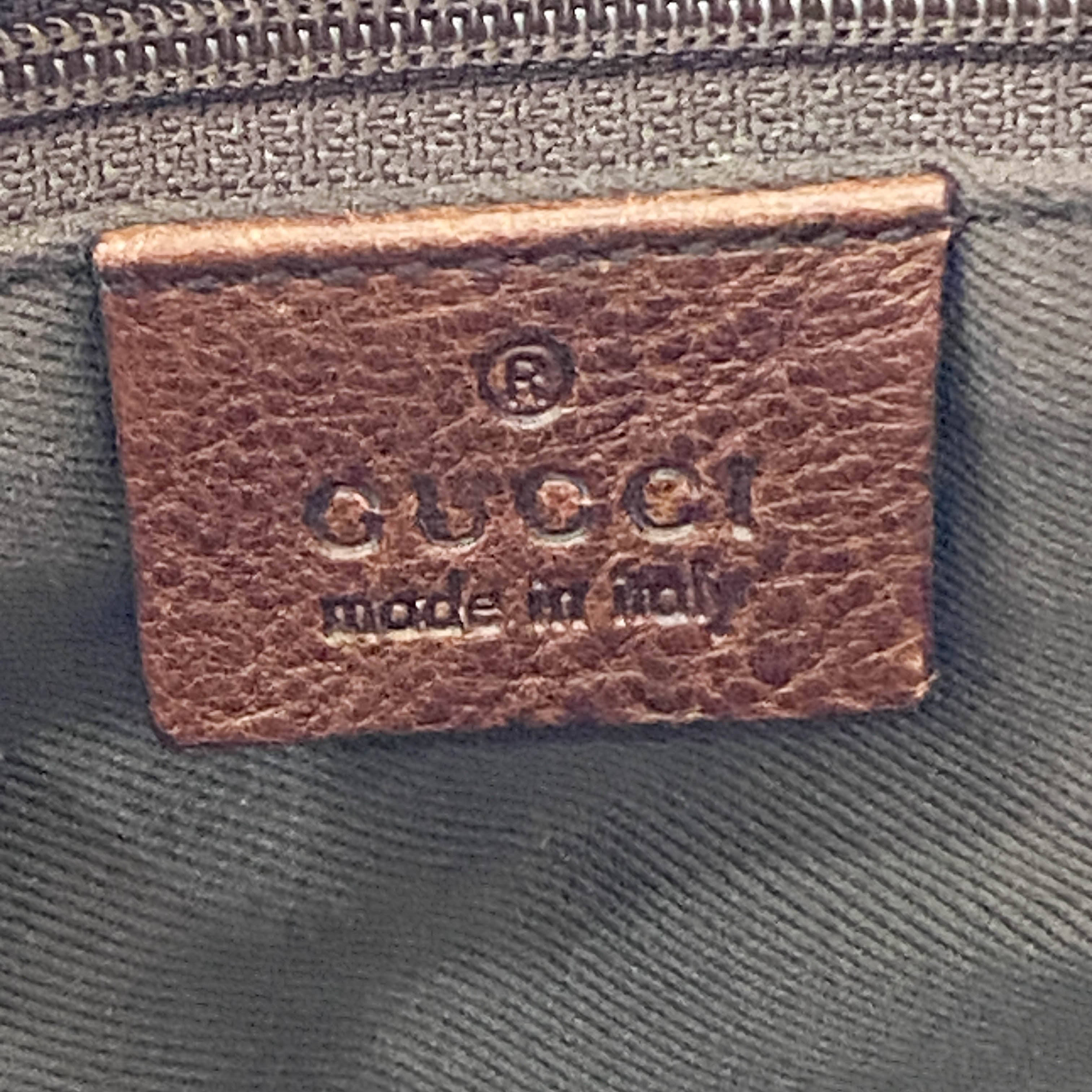 Horsebit Navy GG Canvas Bag