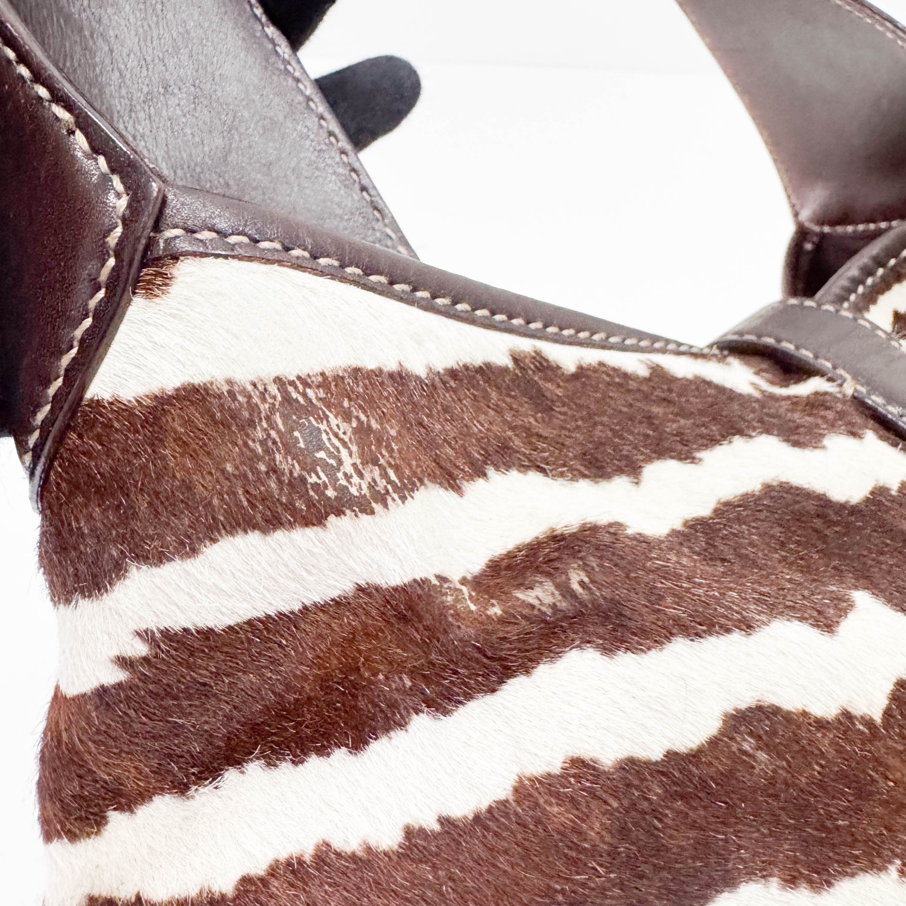 Animal Print Pony Hair Jackie Bag