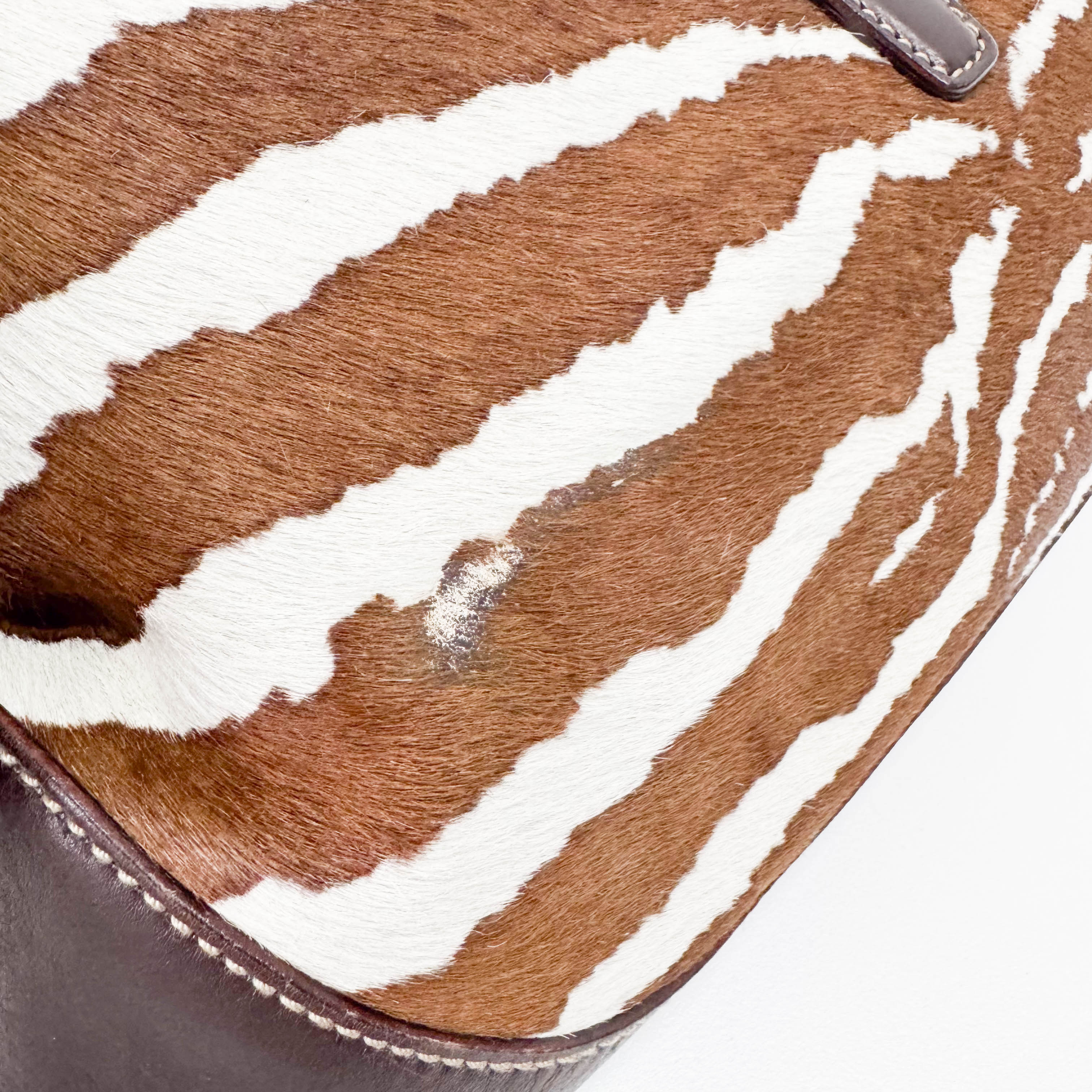 Animal Print Pony Hair Jackie Bag