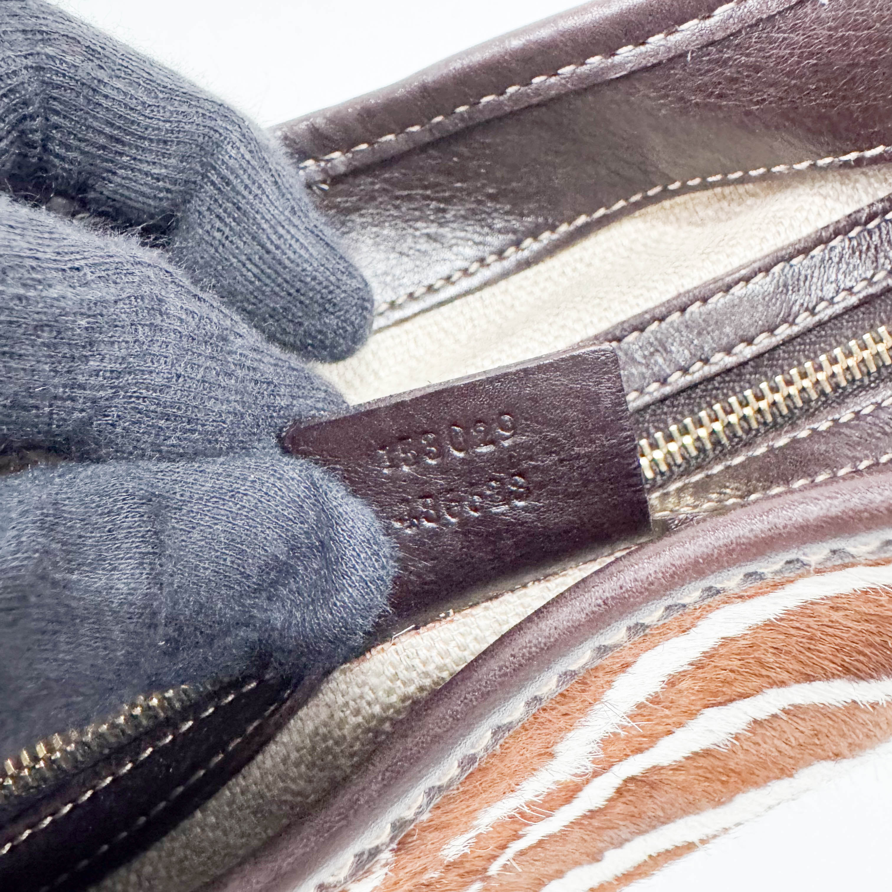 Animal Print Pony Hair Jackie Bag