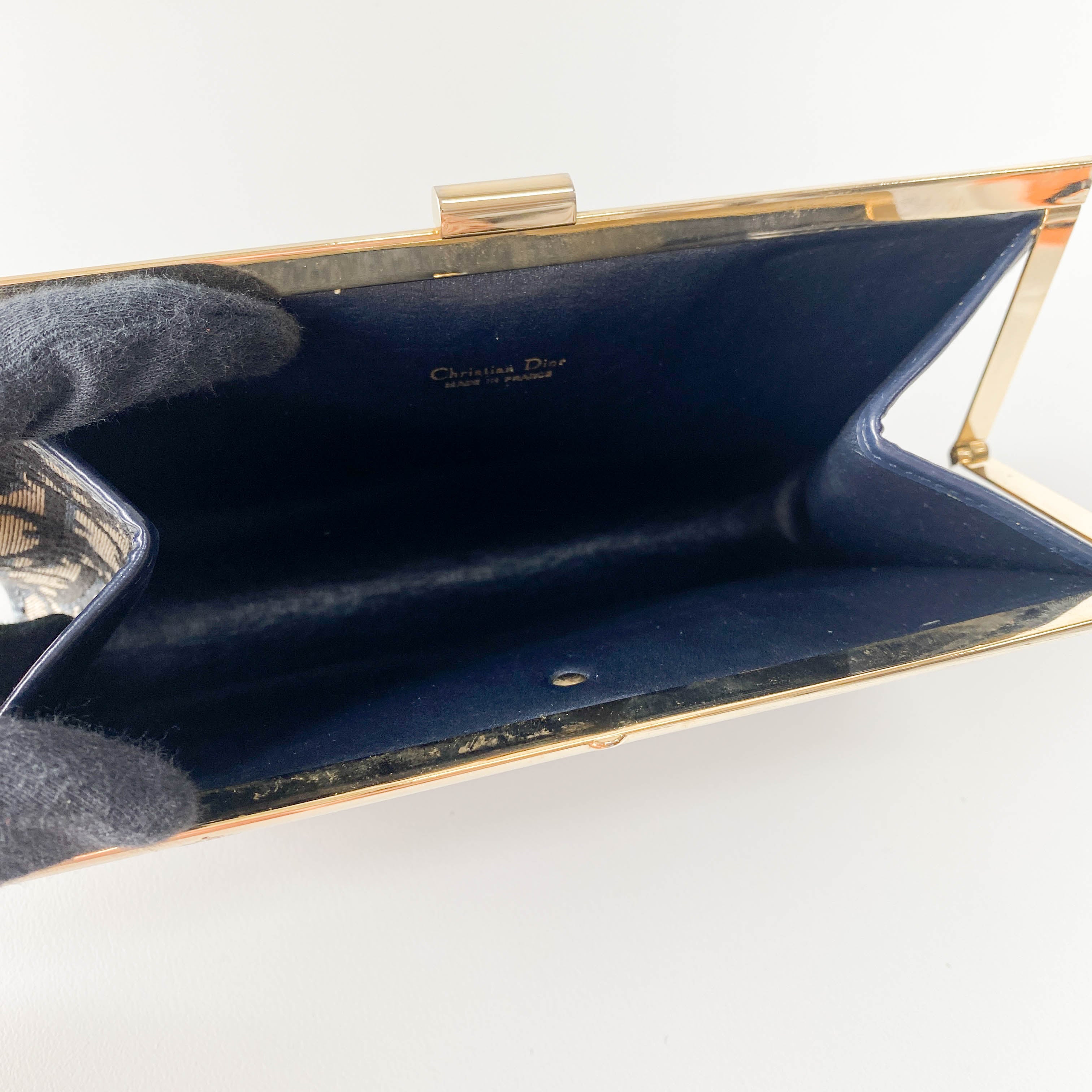 Trotter Yellow Jacquard Clutch Bag