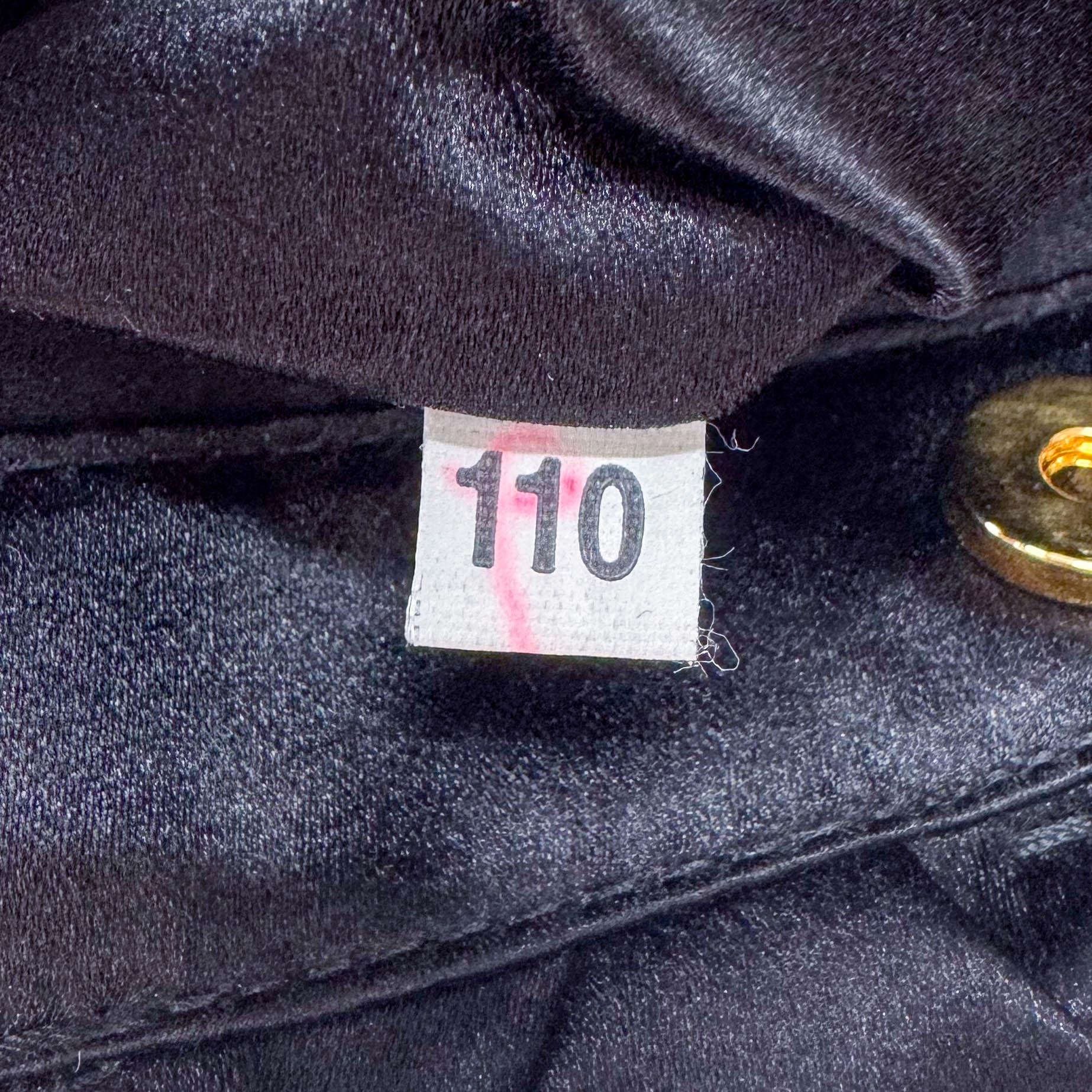 Mini Black Satin Embroided Handbag