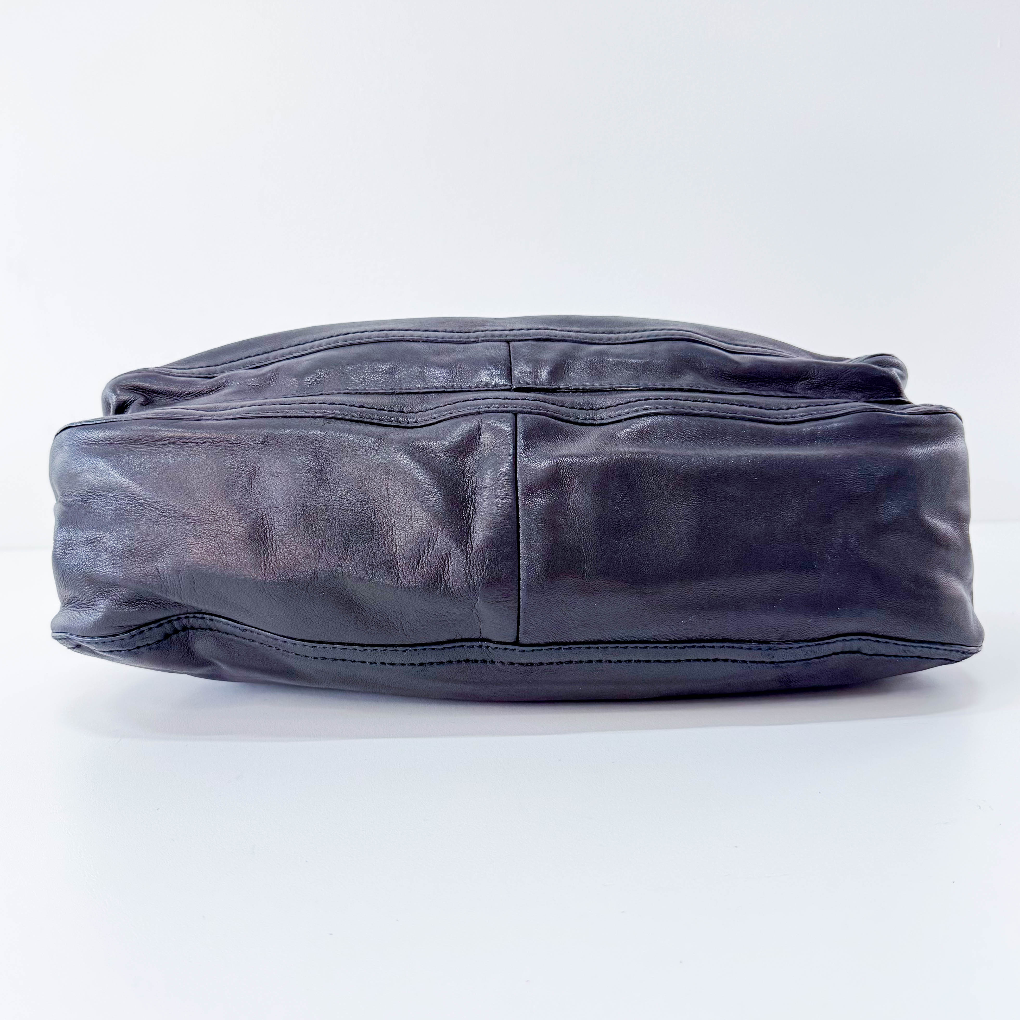 Black Leather Shoulder Bag