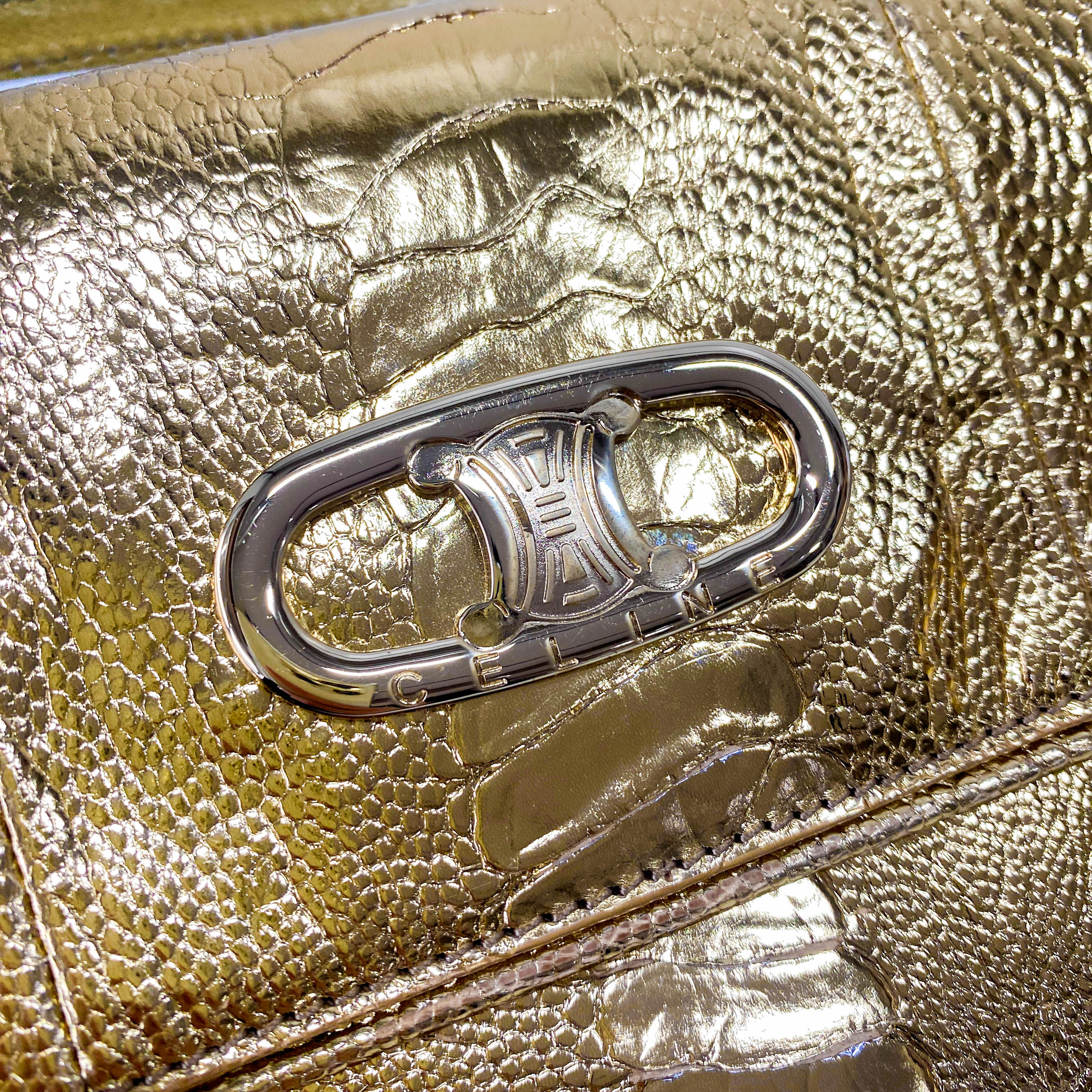 Gold Clutch Shoulder Bag