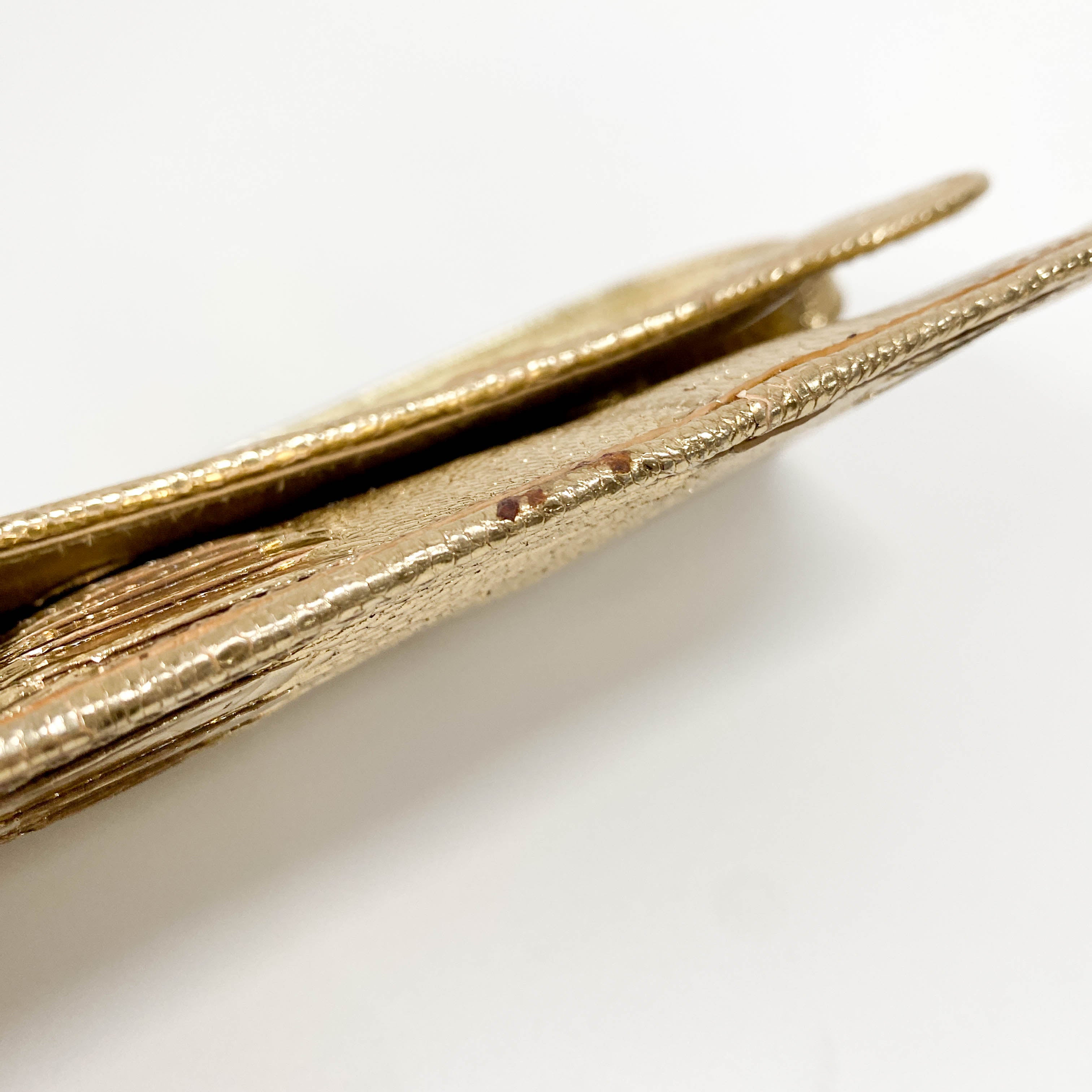 Gold Clutch Shoulder Bag